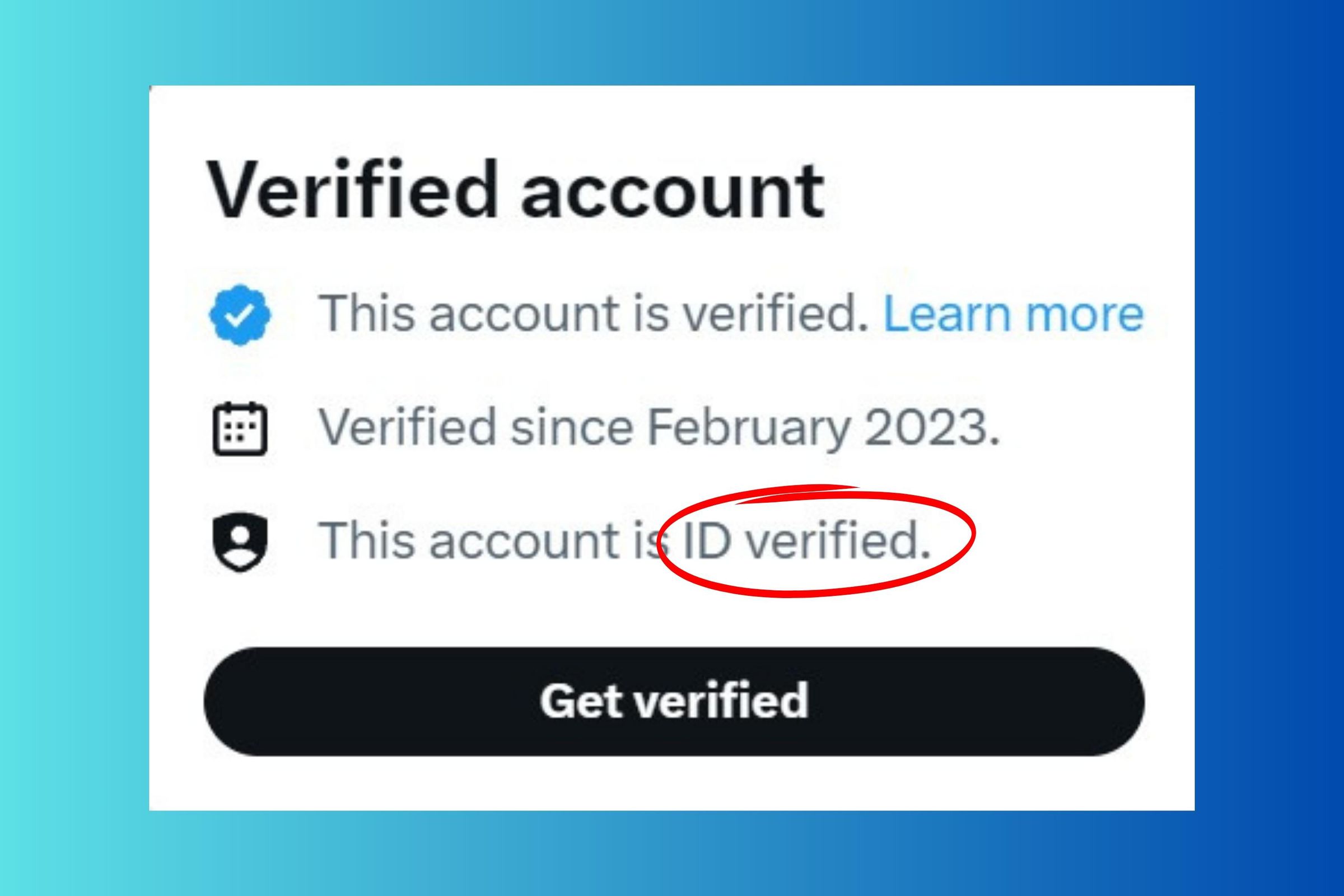 A screenshot of the verified account information that appears when you hover over a blue check.