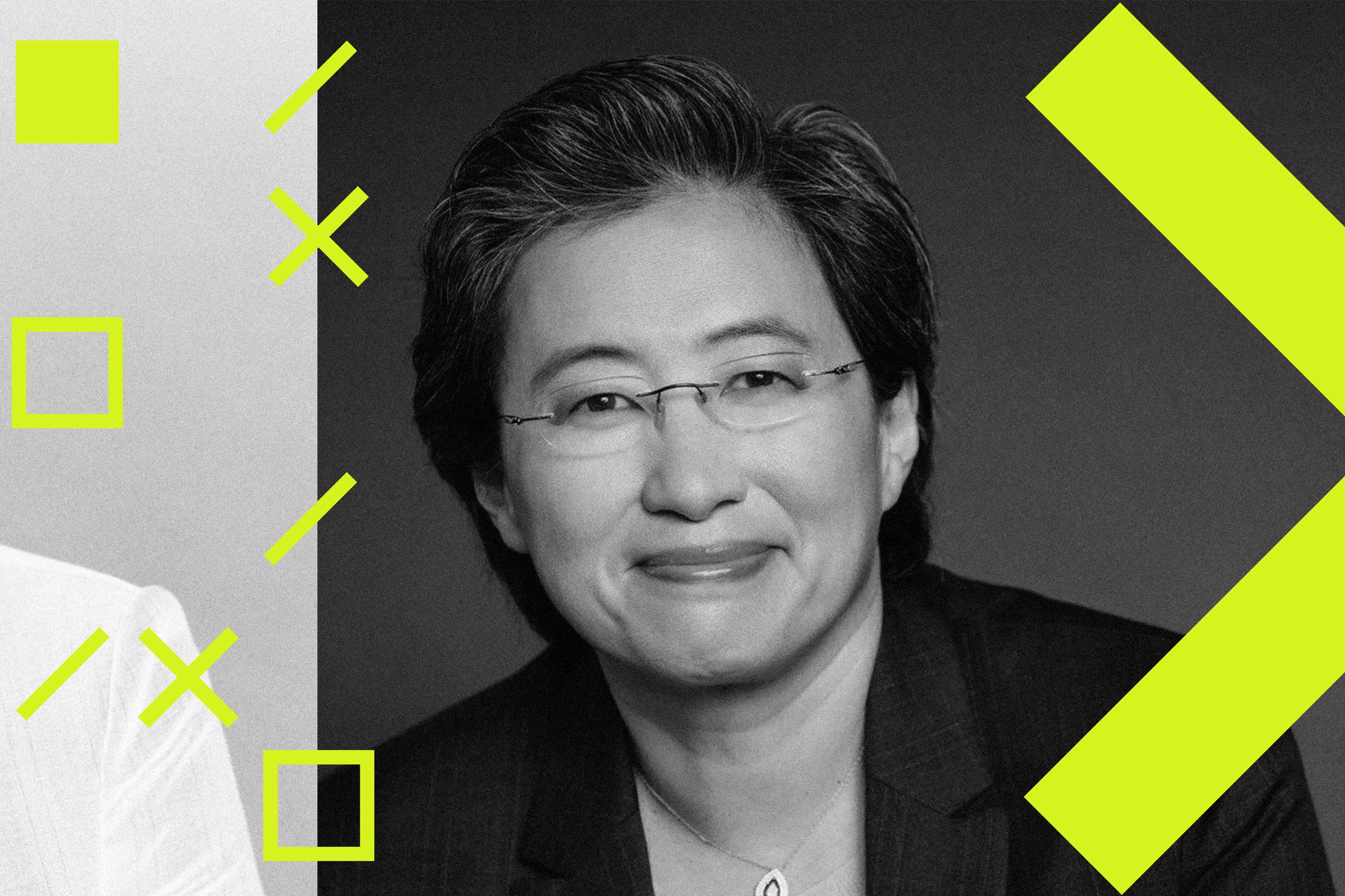 A portrait photo of AMD CEO Lisa Su.
