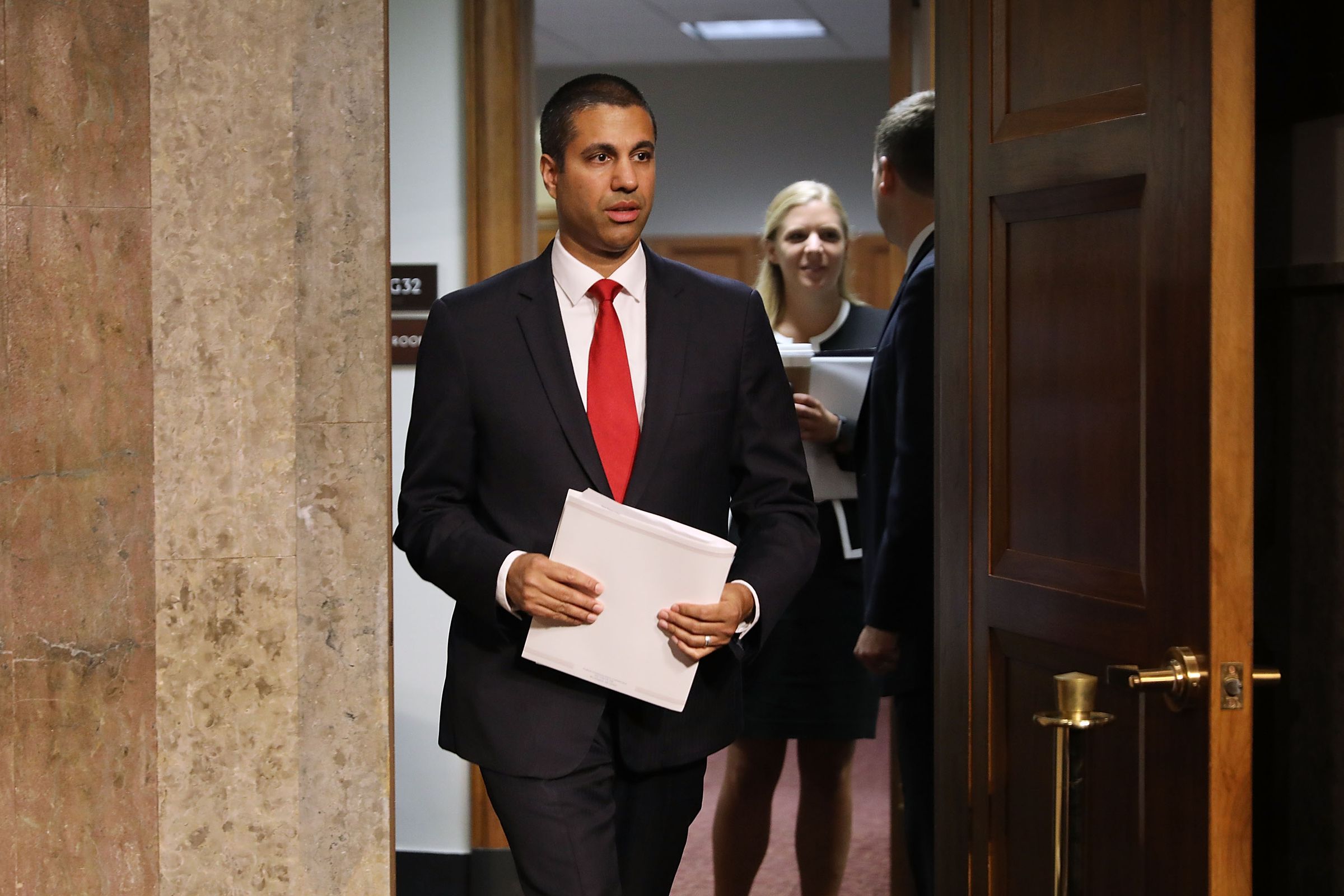 Senate Holds Confirmation Hearing For Ajit Pai To Remain Head Of FCC