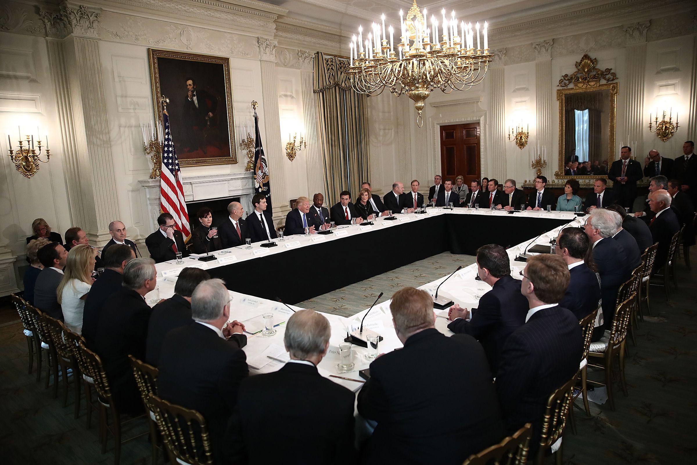 President Trump Holds Listening Session With Manufacturing CEO's