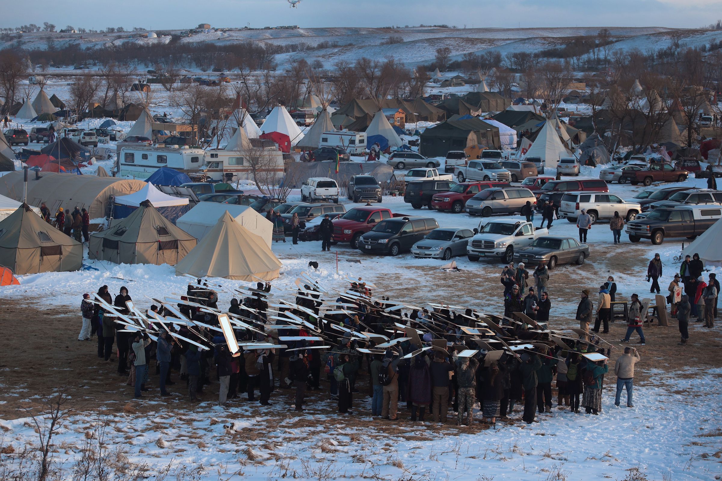 Protests Continue At Standing Rock Sioux Reservation Over Dakota Pipeline Access Project