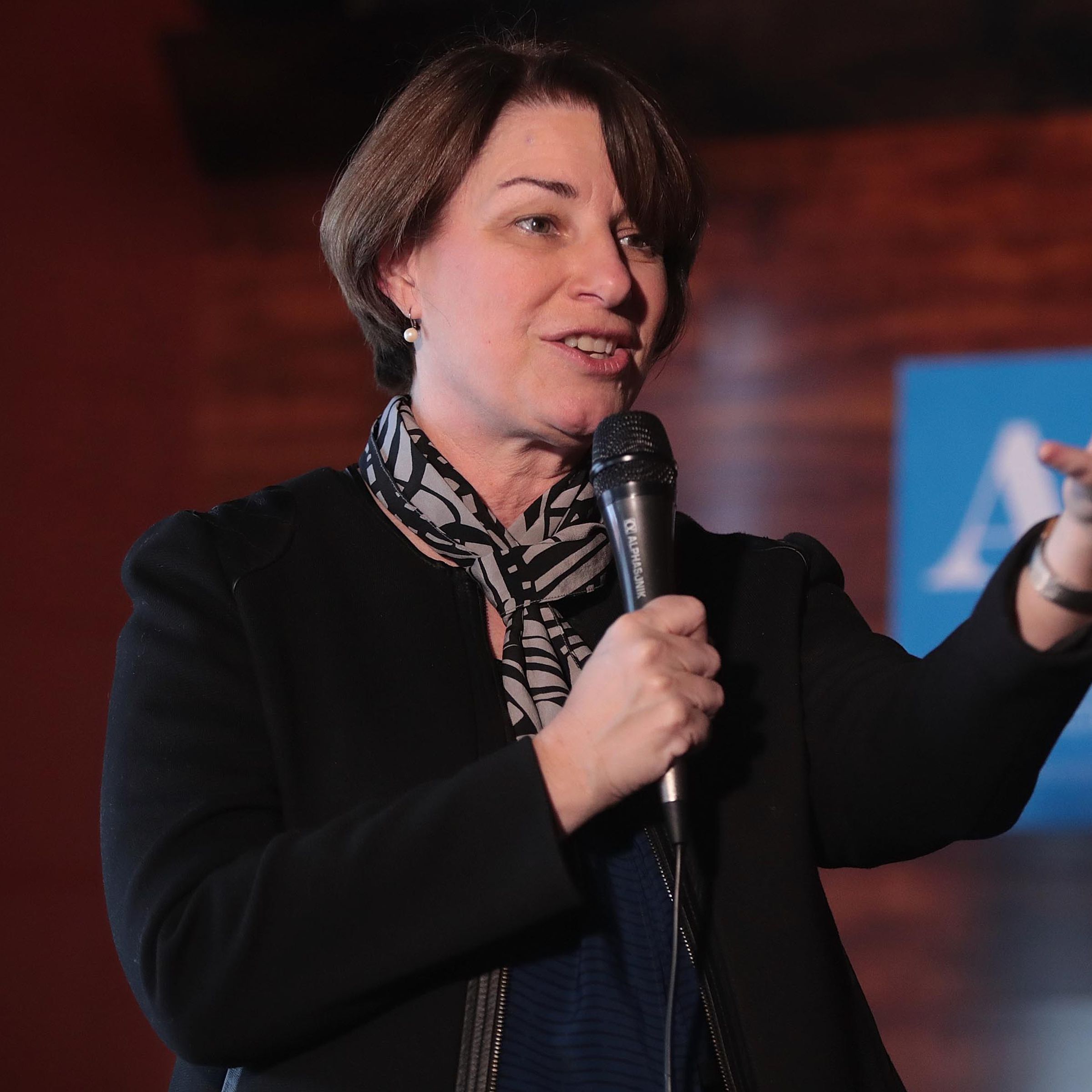 Democratic Presidential Candidate Amy Klobuchar Campaigns In Iowa