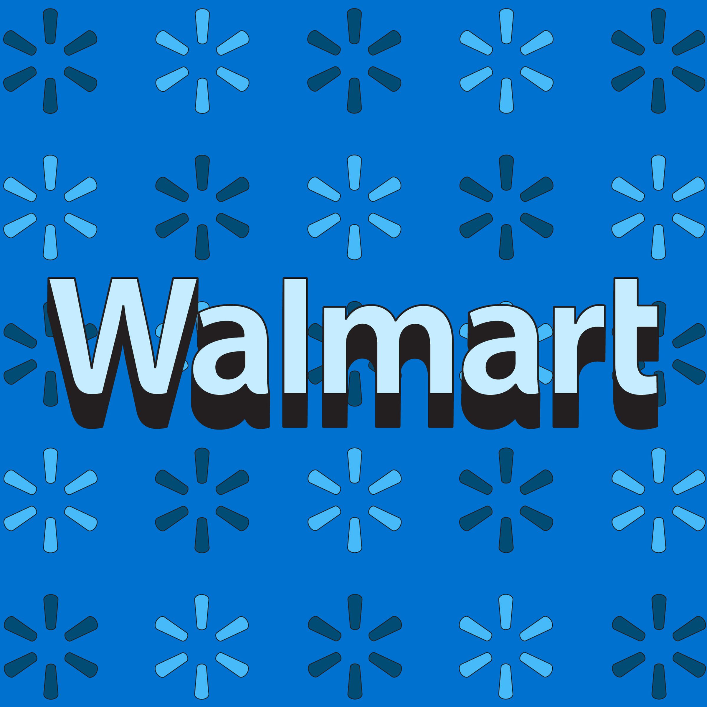 A stock photo of the Walmart logo