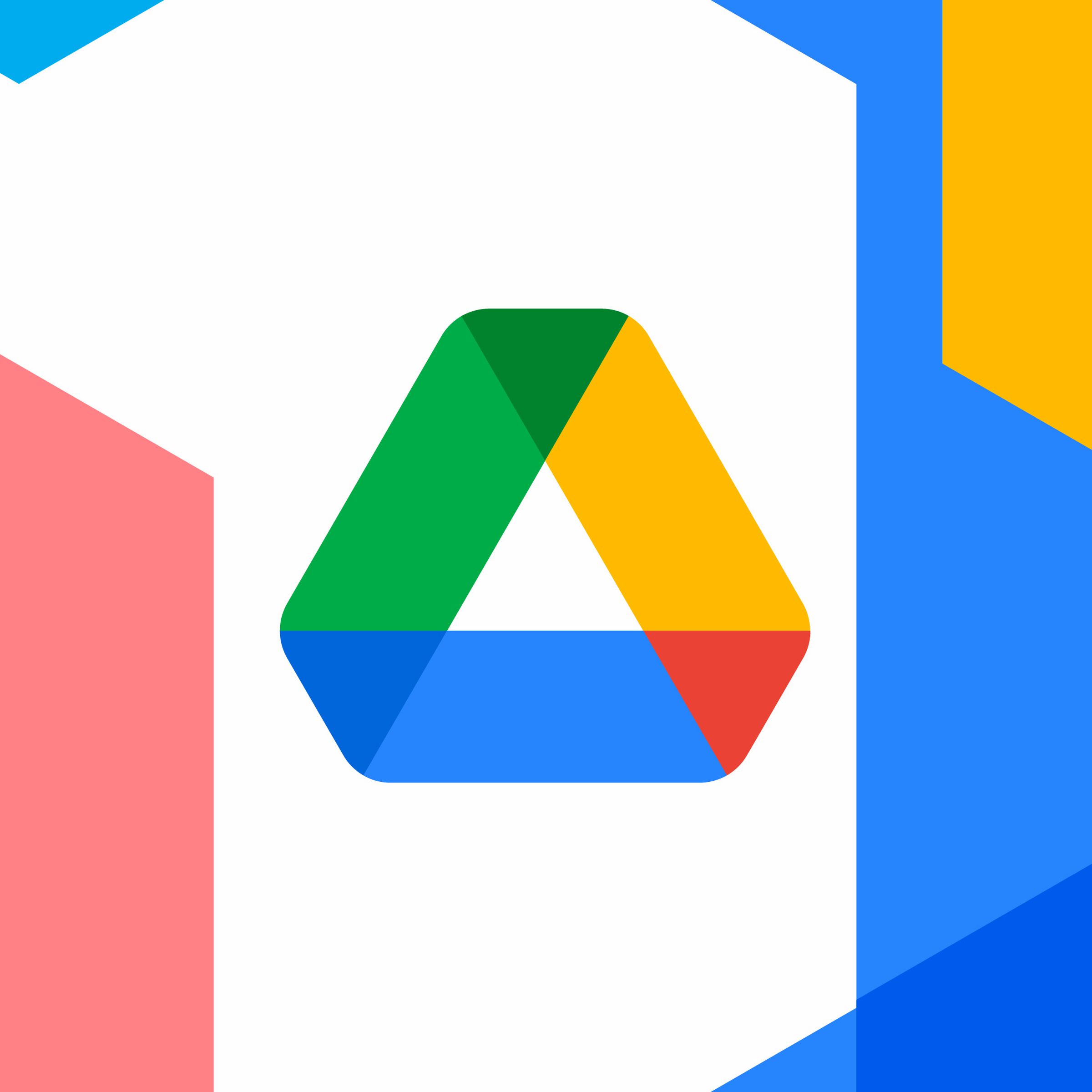 The Google account logo on a colorful background.