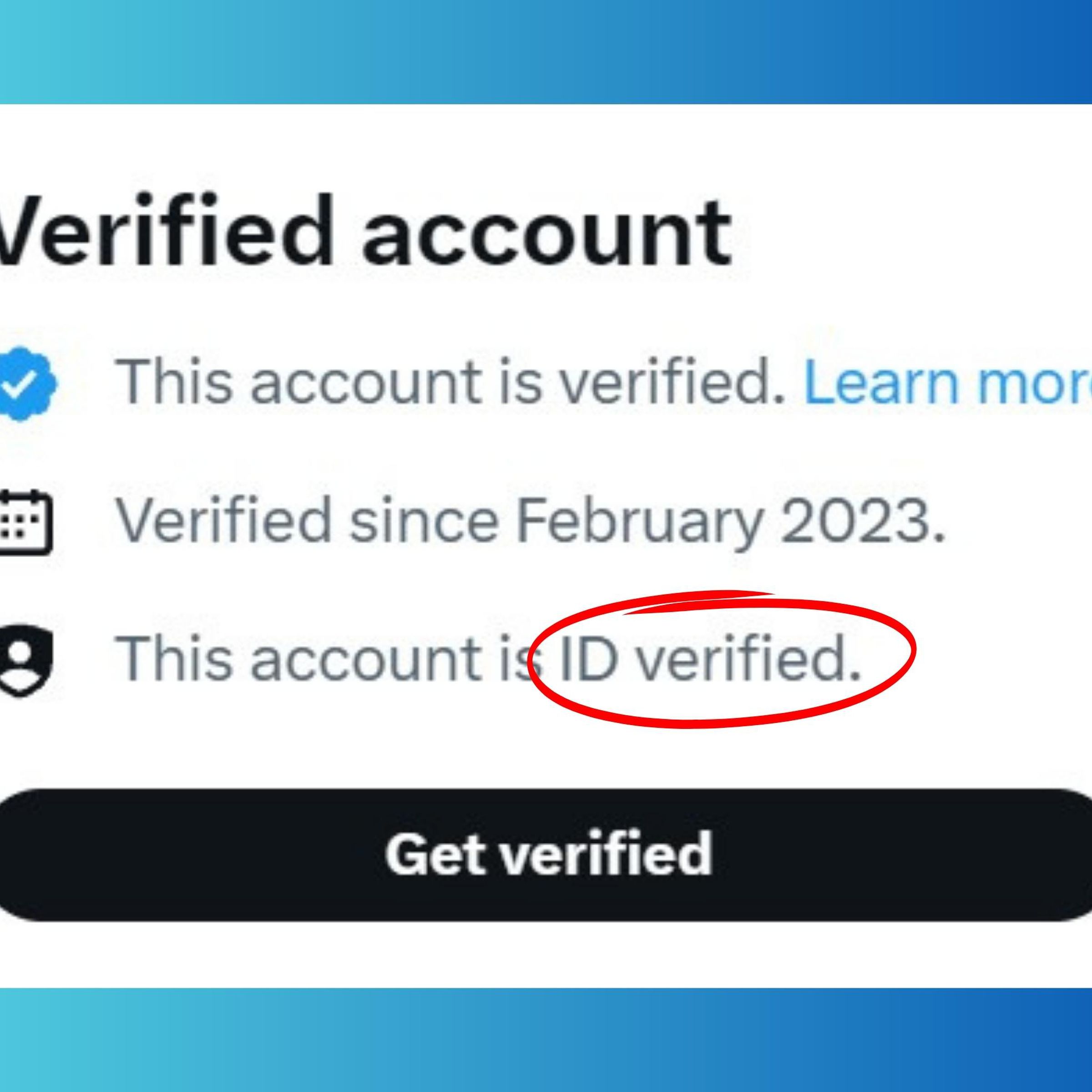 A screenshot of the verified account information that appears when you hover over a blue check.