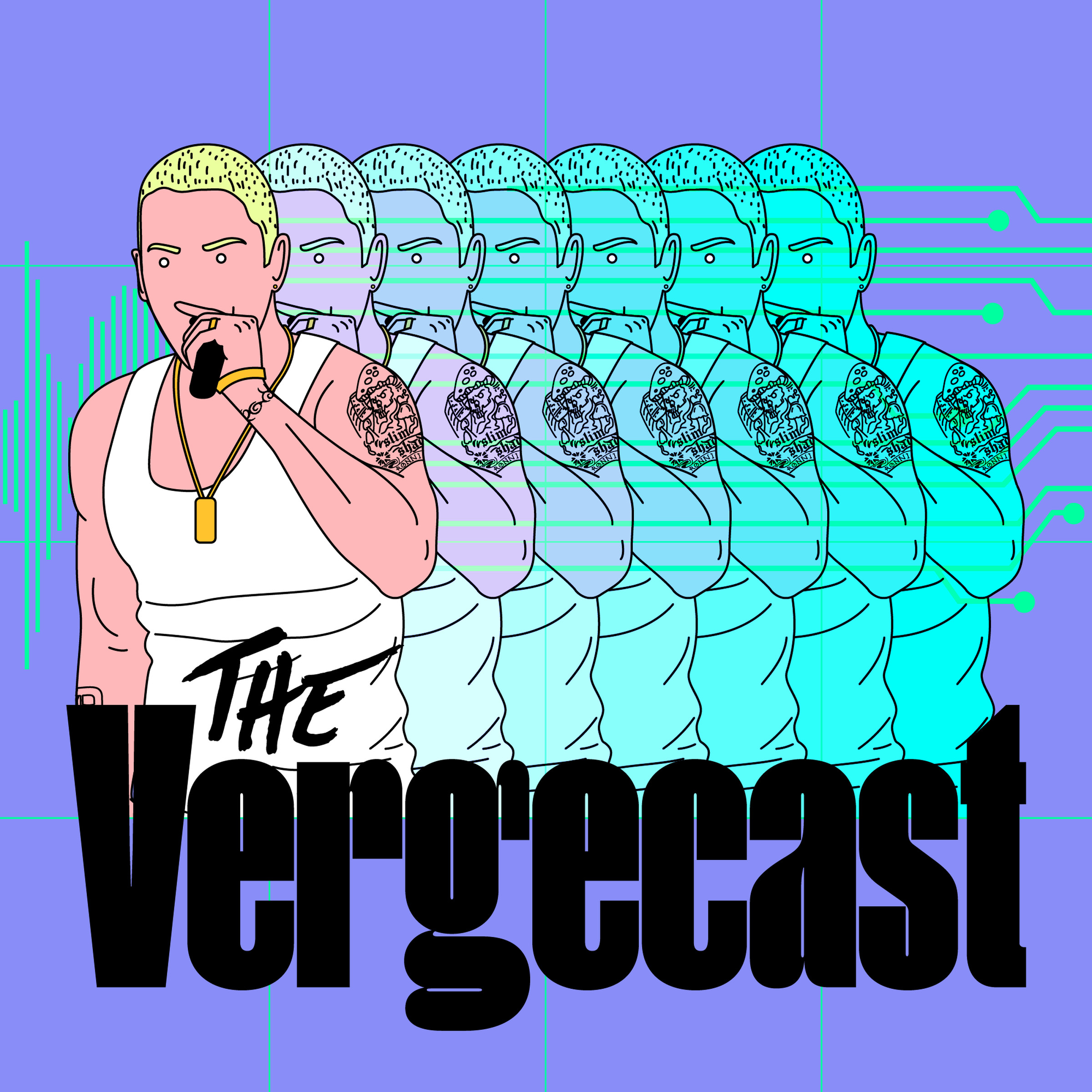 Illustration of the Vergecast logo