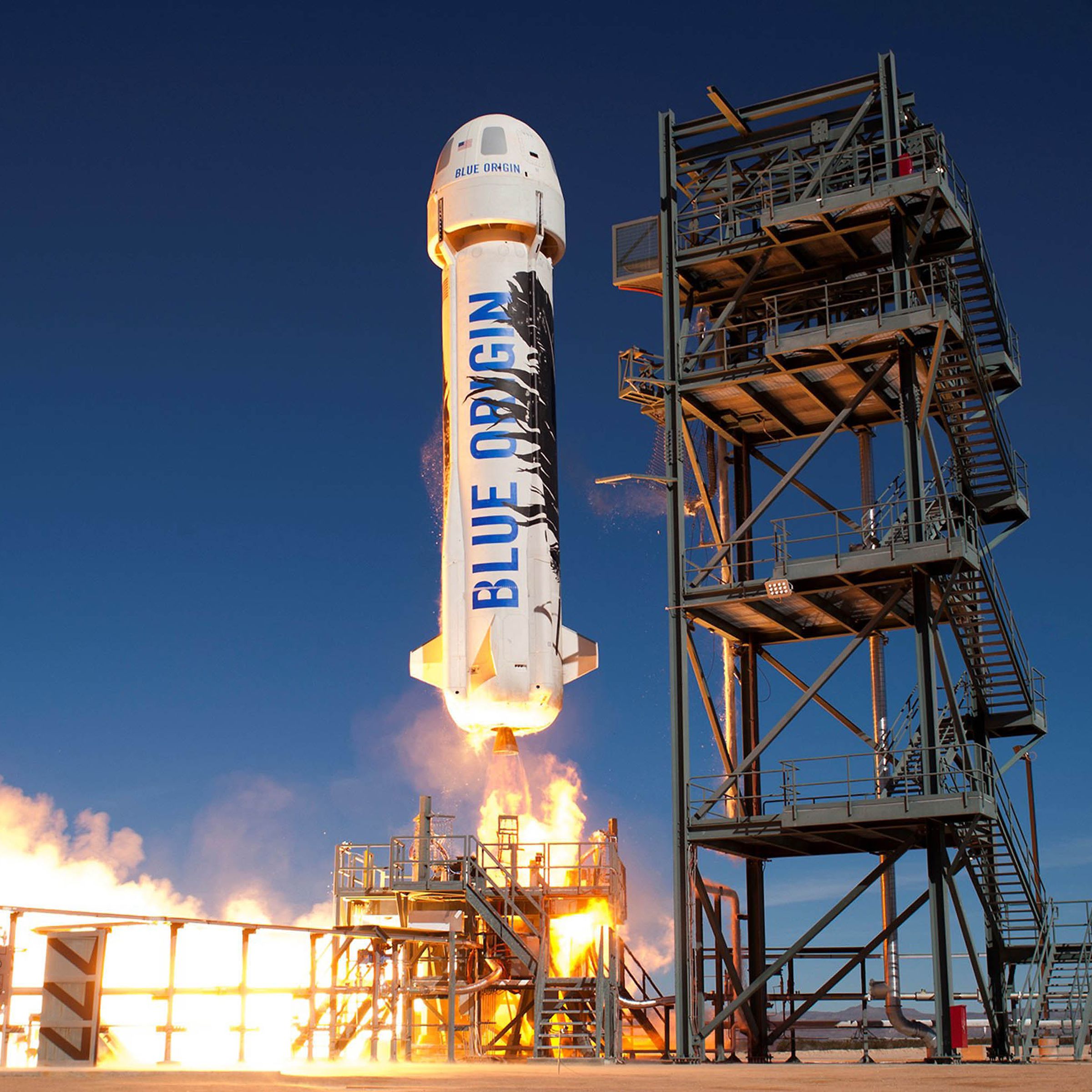 Blue Origin’s New Shepard rocket.