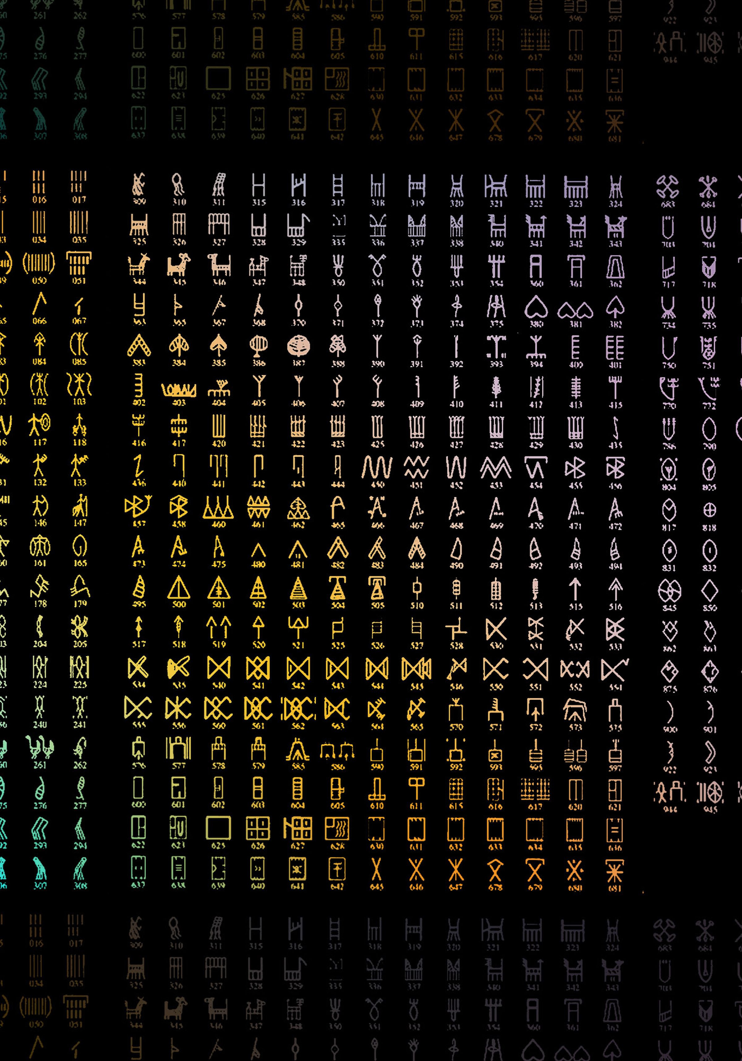 A collection of all known Indus symbols