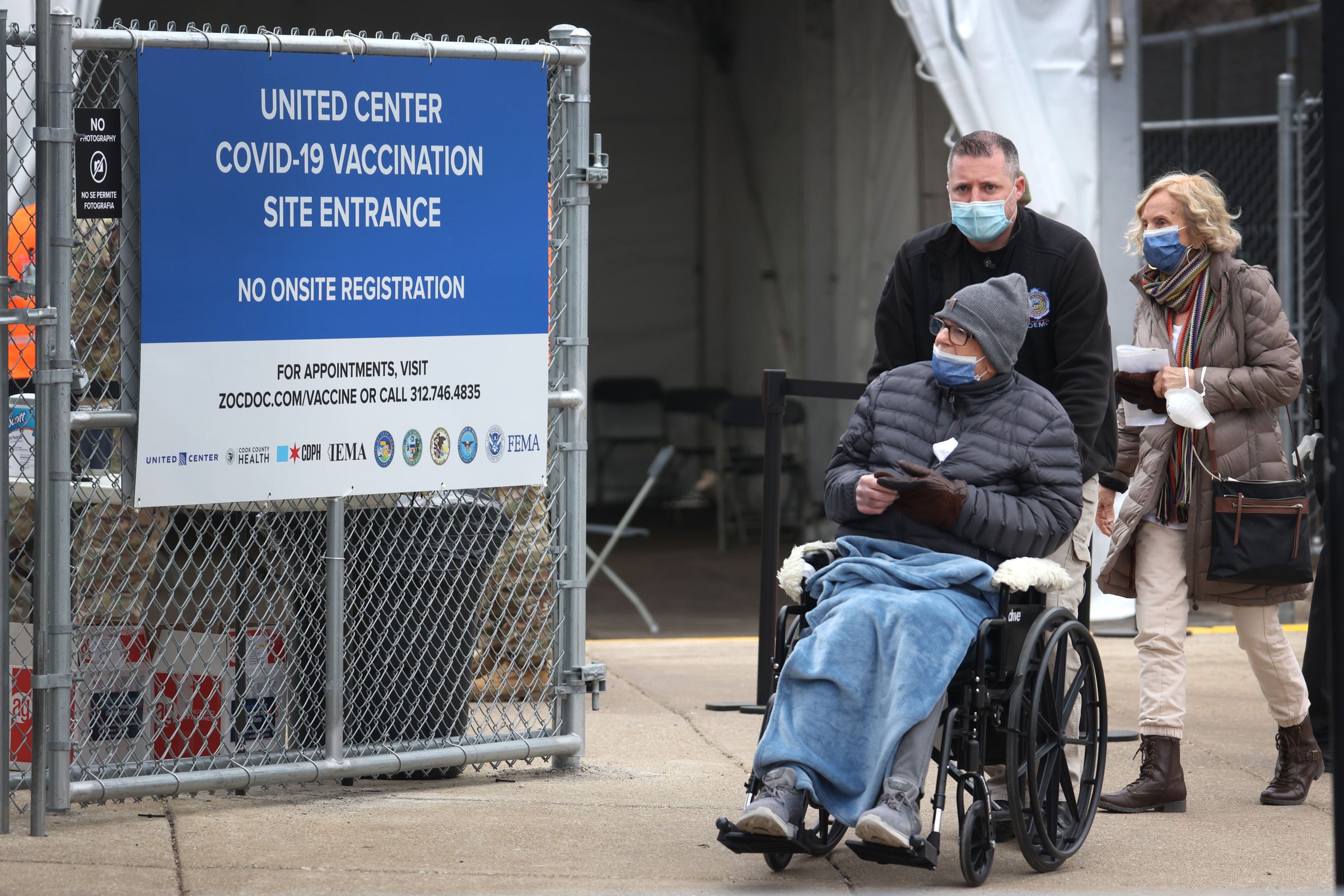 Chicago’s United Center Opens As Mass Vaccination Site