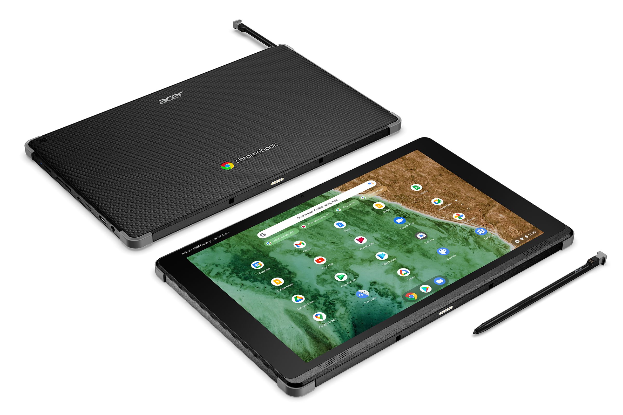 The Chromebook Tab 510 is all rubber and rugged.