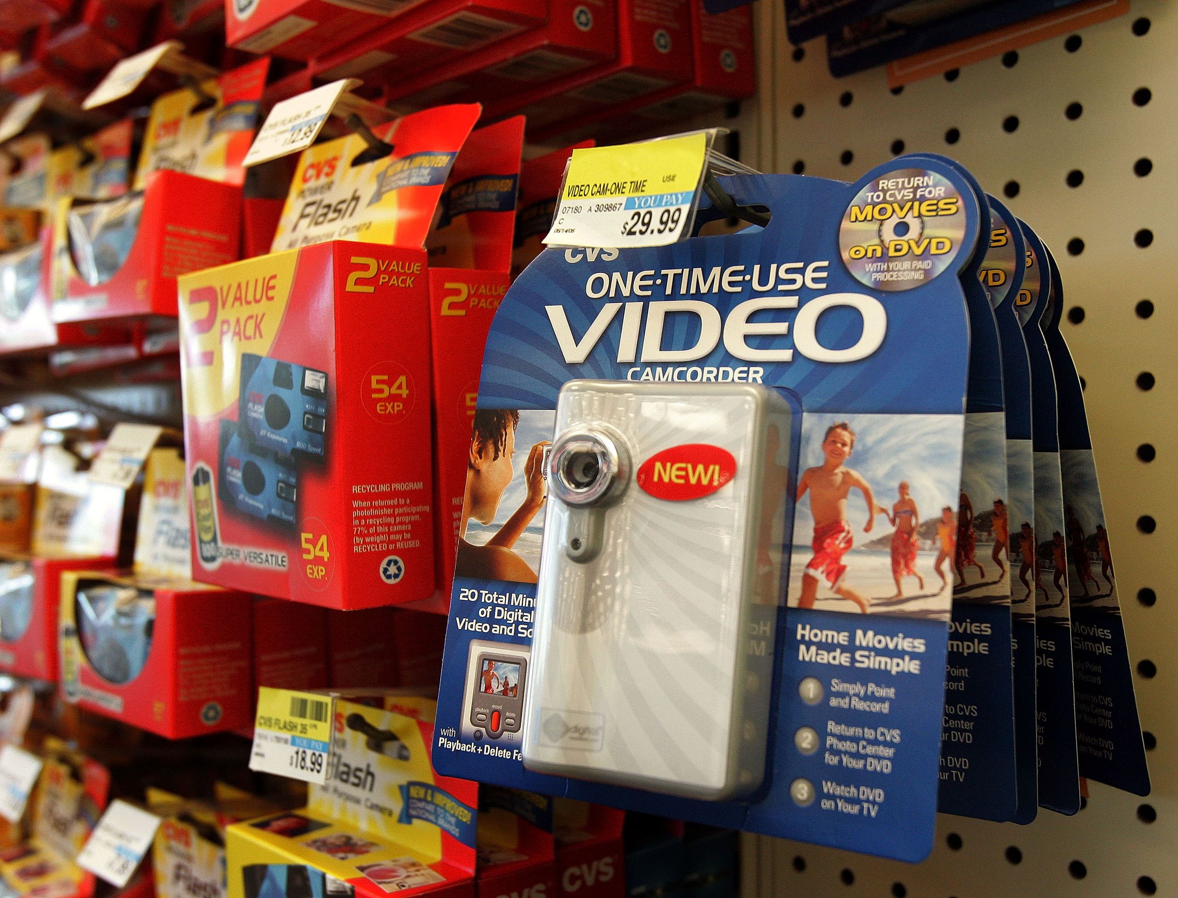 CVS Sells Disposable Camcorders