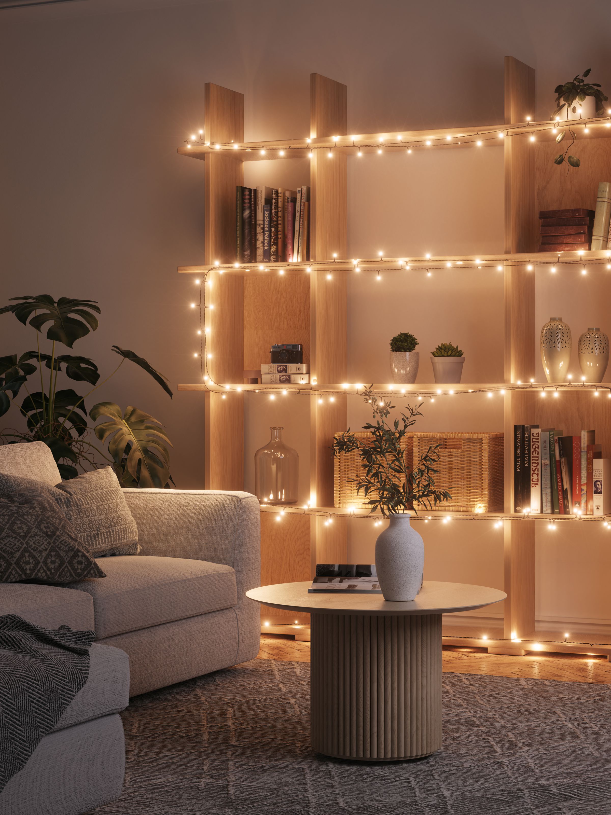 <em>The string lights have tunable white light with a temperature range of 2700 to 6500K.</em>