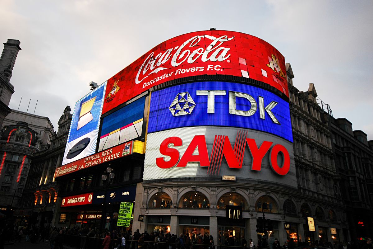 The last Japanese company has left London's iconic Piccadilly Circus ...
