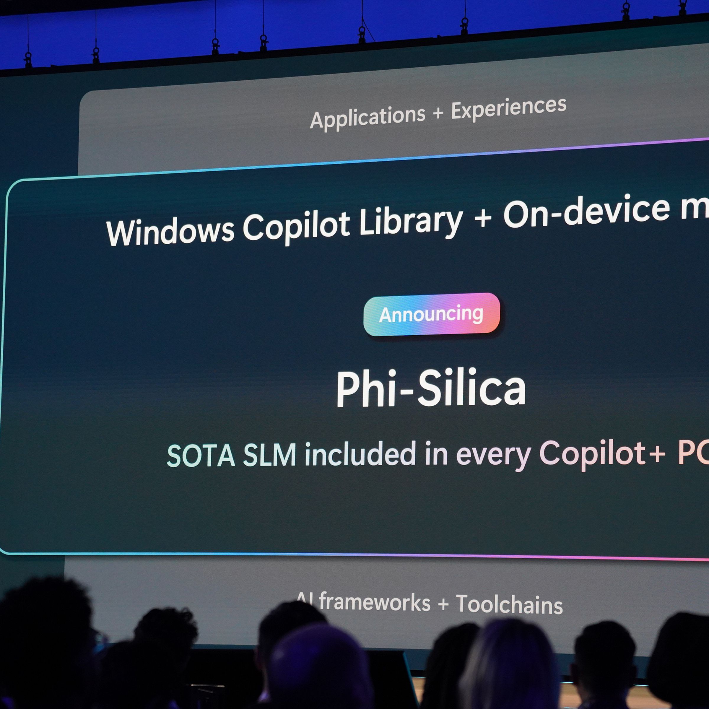 Microsoft CEO Satya Nadella onstage at Build