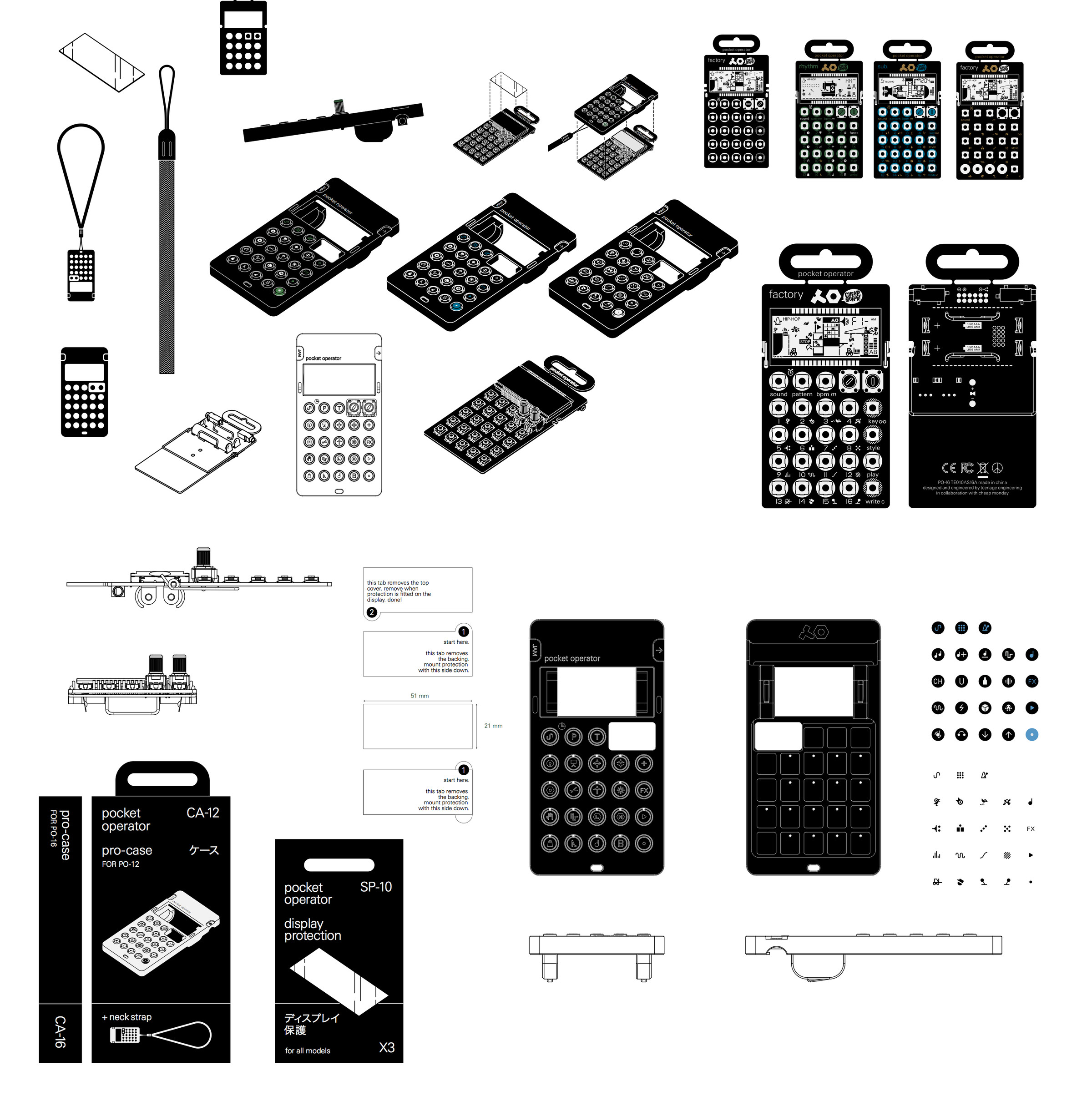 Teenage Engineering Pocket Operator design images
