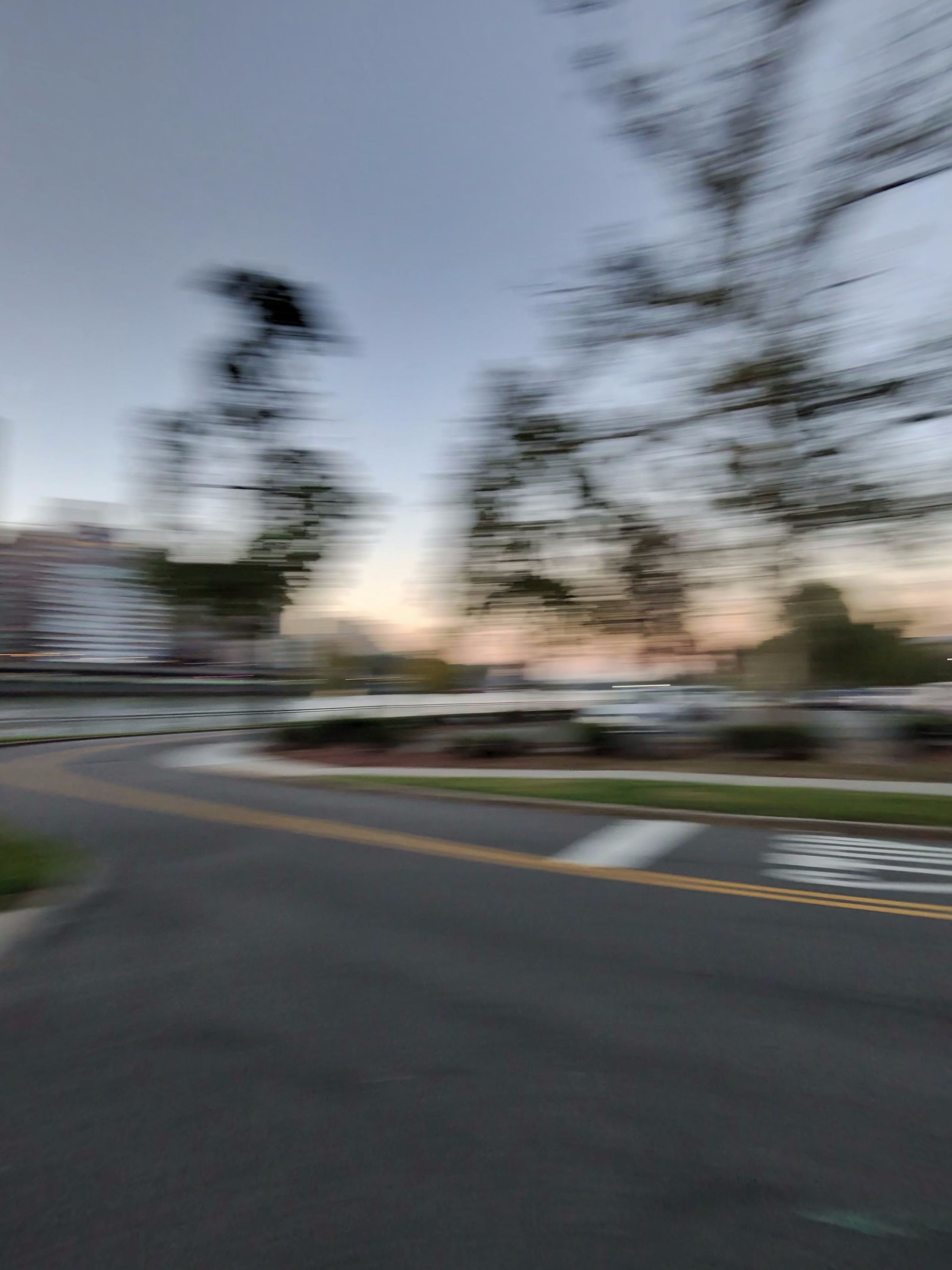 <em>This is what it looks like if you’re moving too fast while taking a picture.</em>