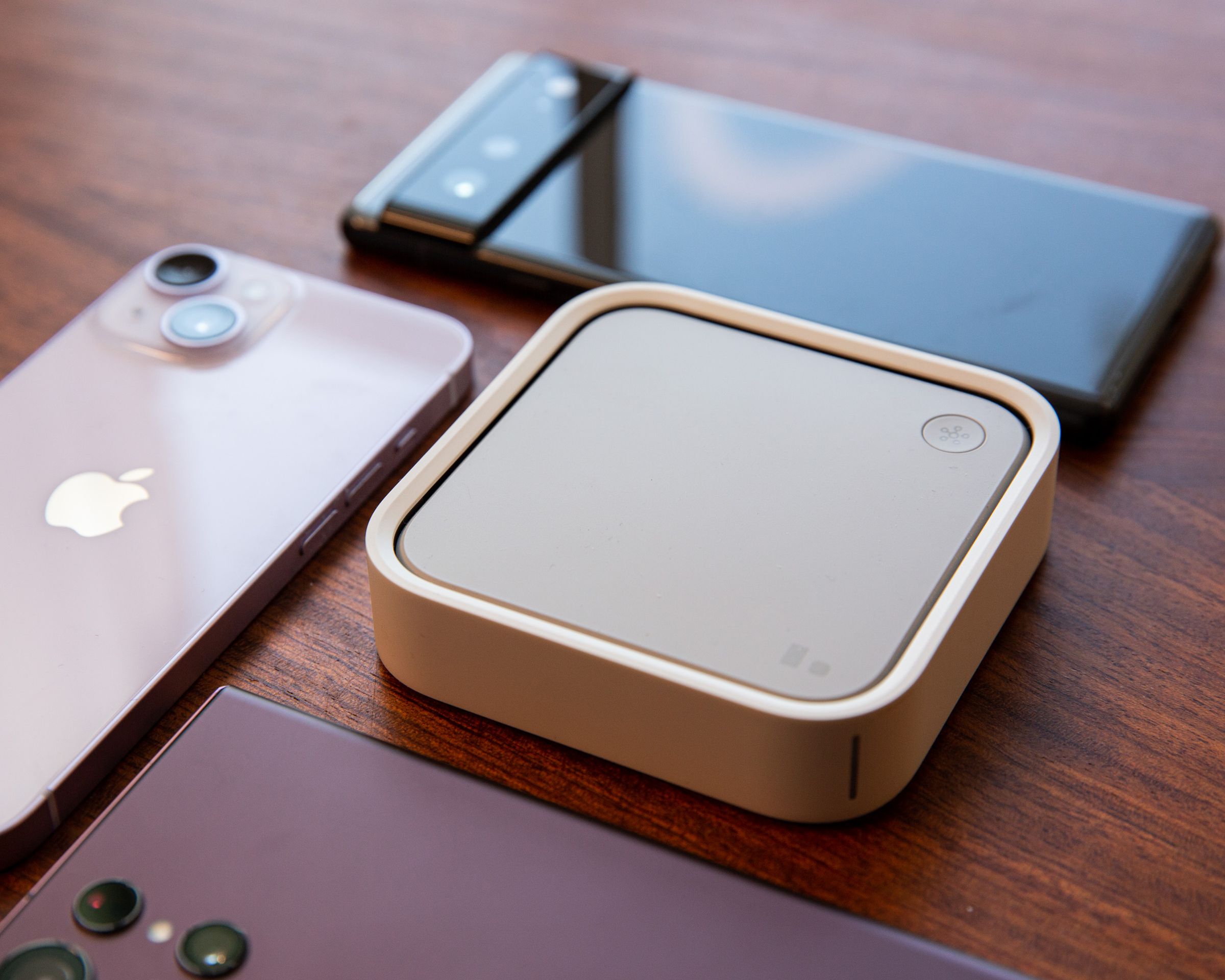 The SmartThings Station is a six-in-one smart home hub that supports Matter and Thread and also wirelessly charges your phone.