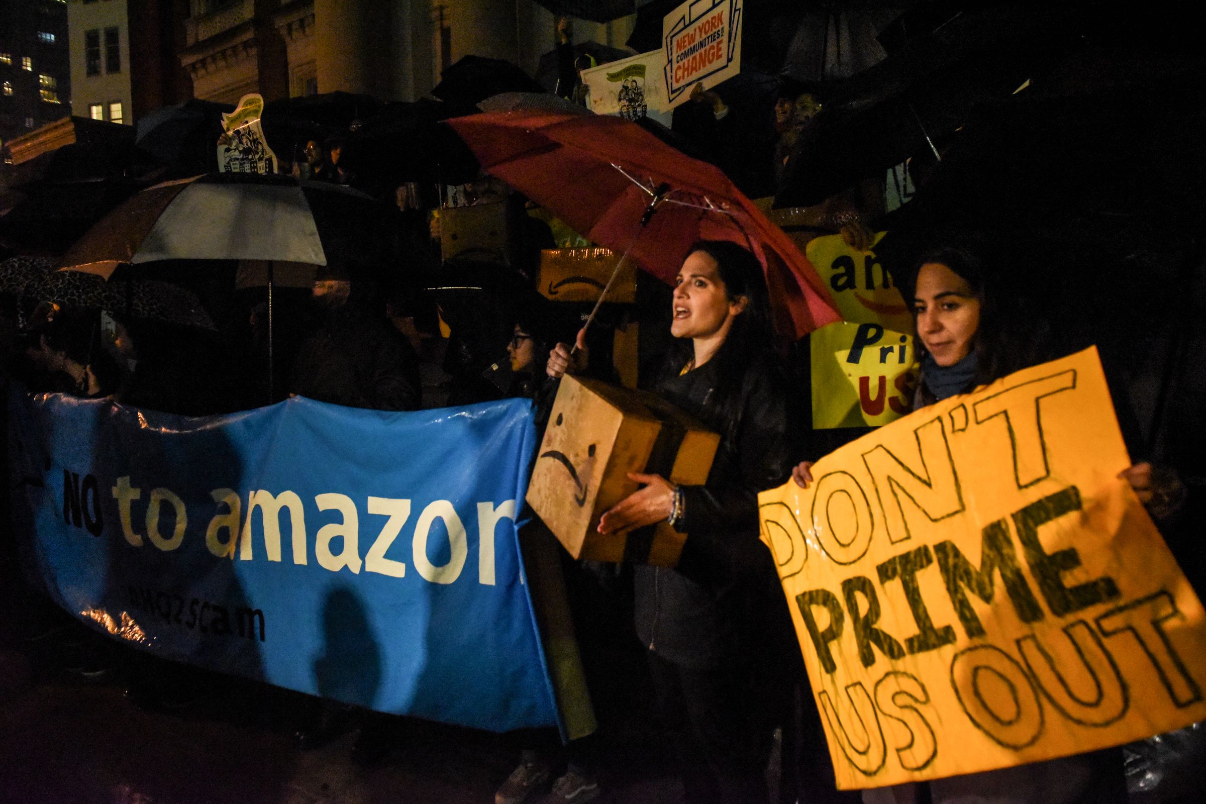 Protestors In New York City Hold ‘Day Of Action’ Against Amazon HQ2