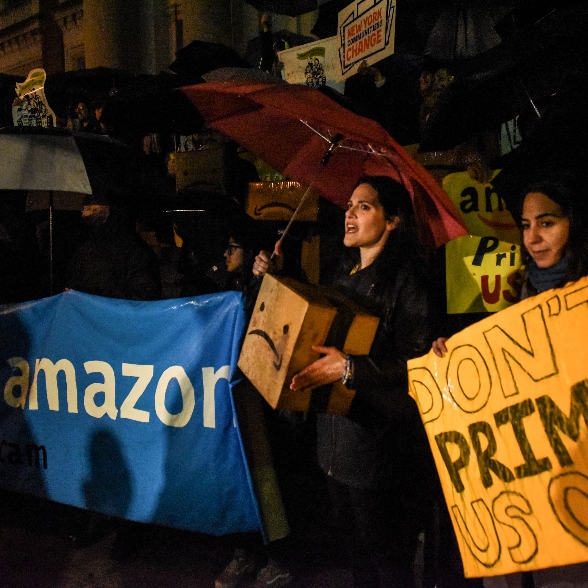 Protestors In New York City Hold ‘Day Of Action’ Against Amazon HQ2
