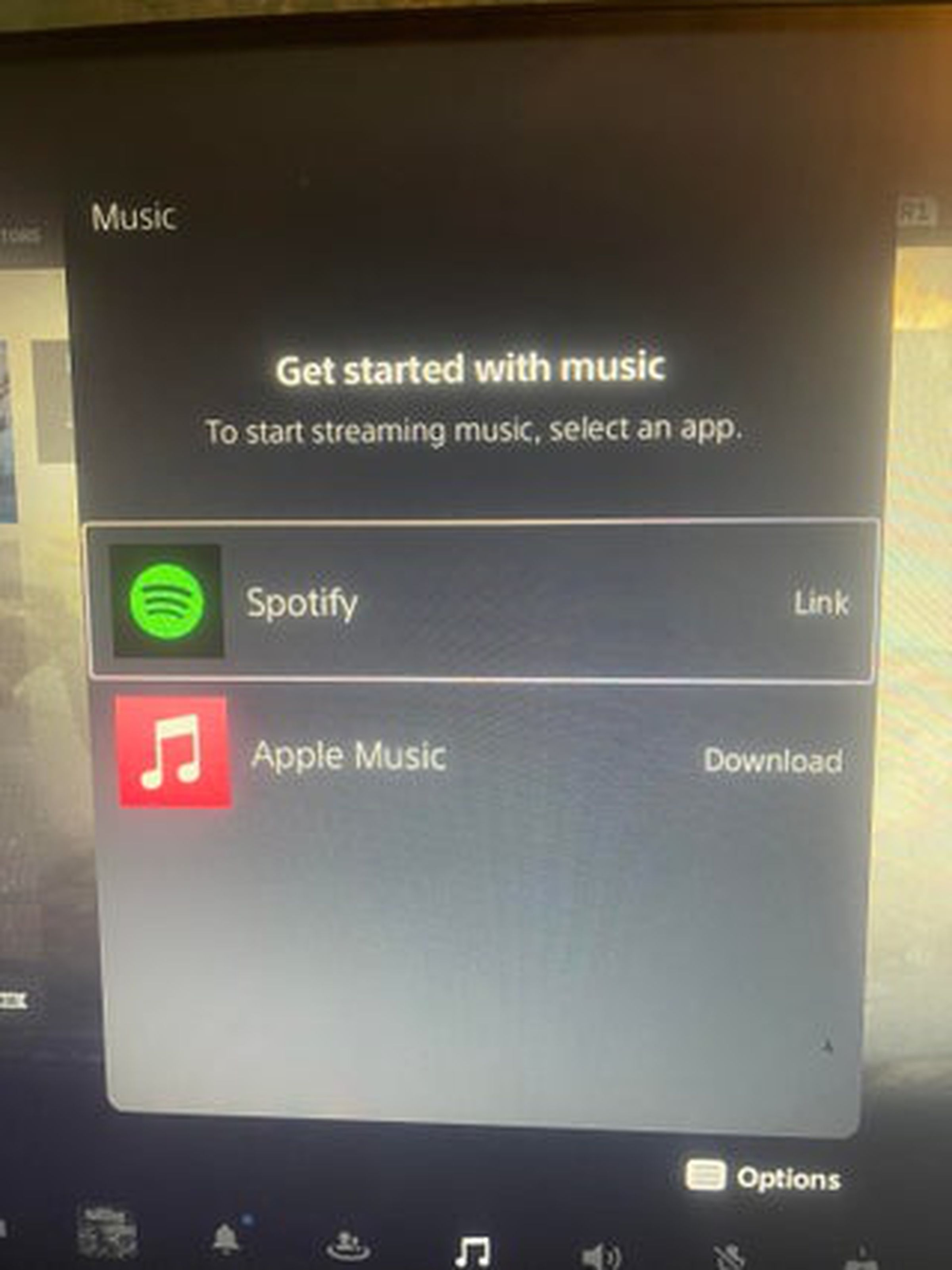 A Reddit user’s photo of Apple Music on PS5.