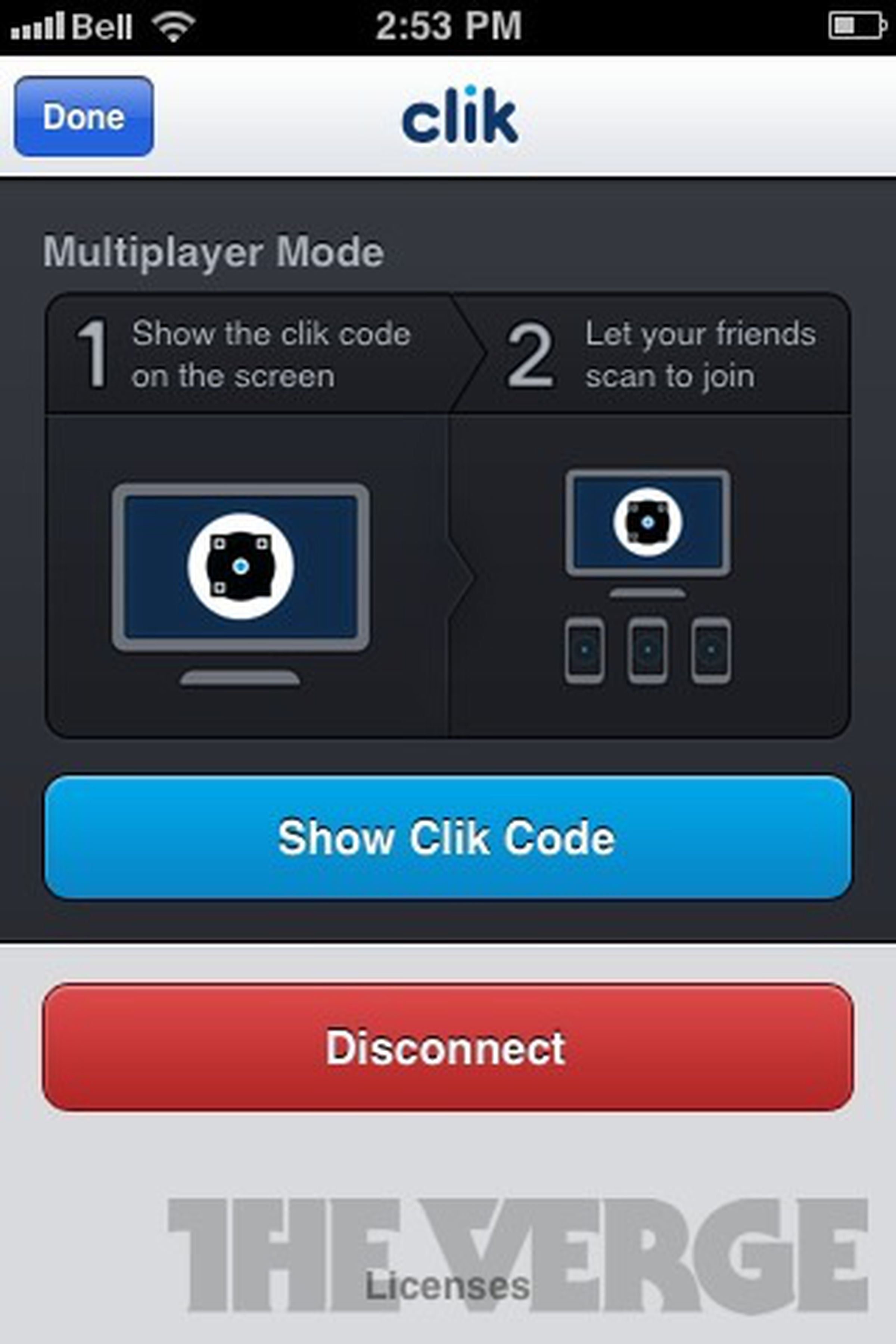 Clik for iOS screenshots