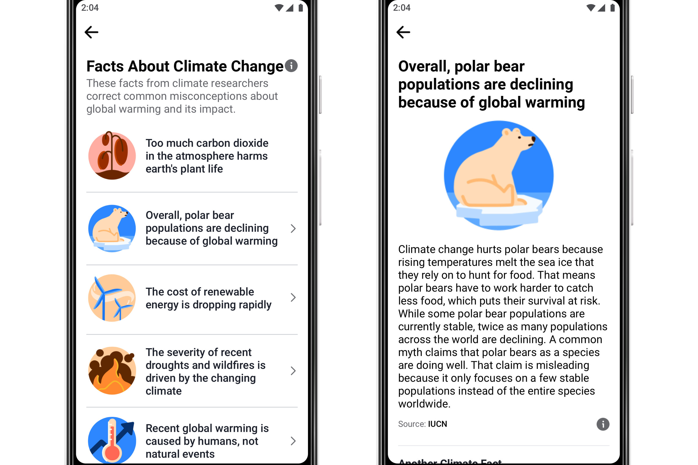 Facebook is expanding its “Climate Science Information Center.”