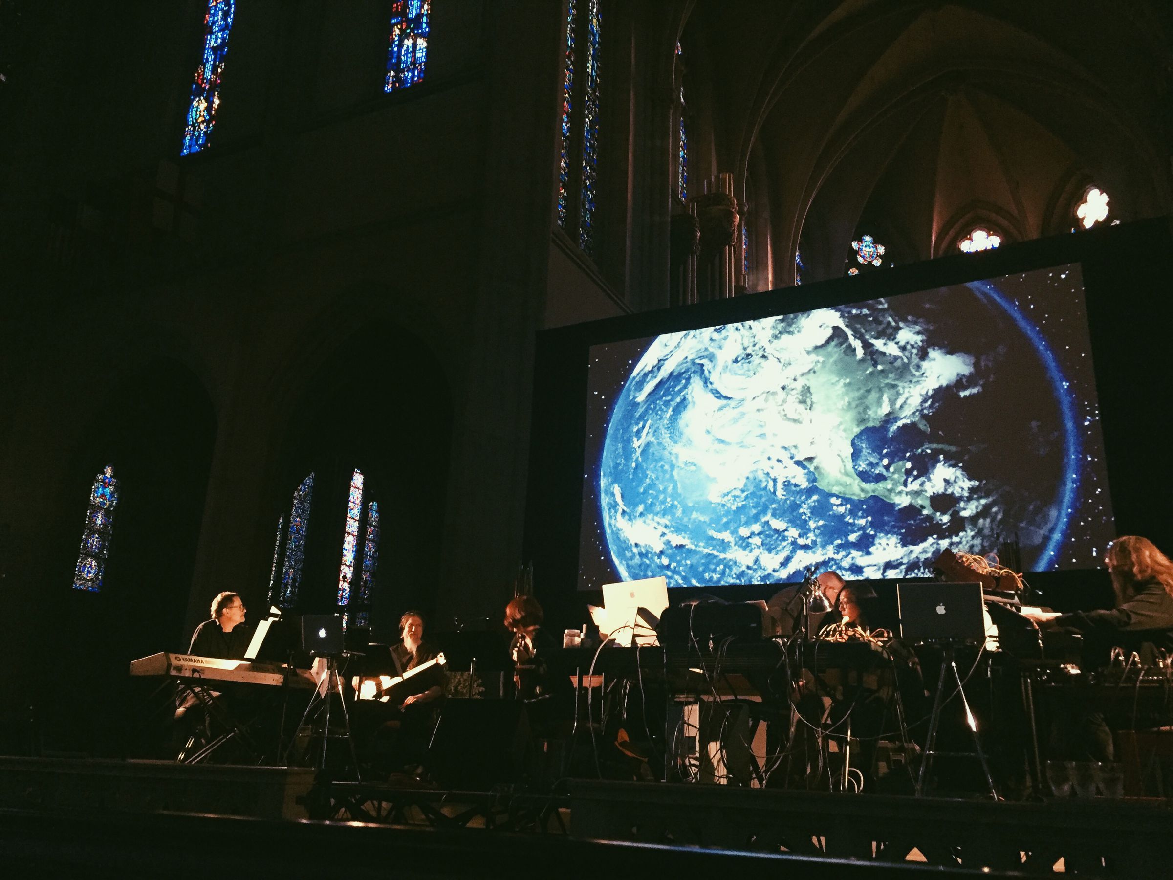 A performance of The ClimateMusic Project.