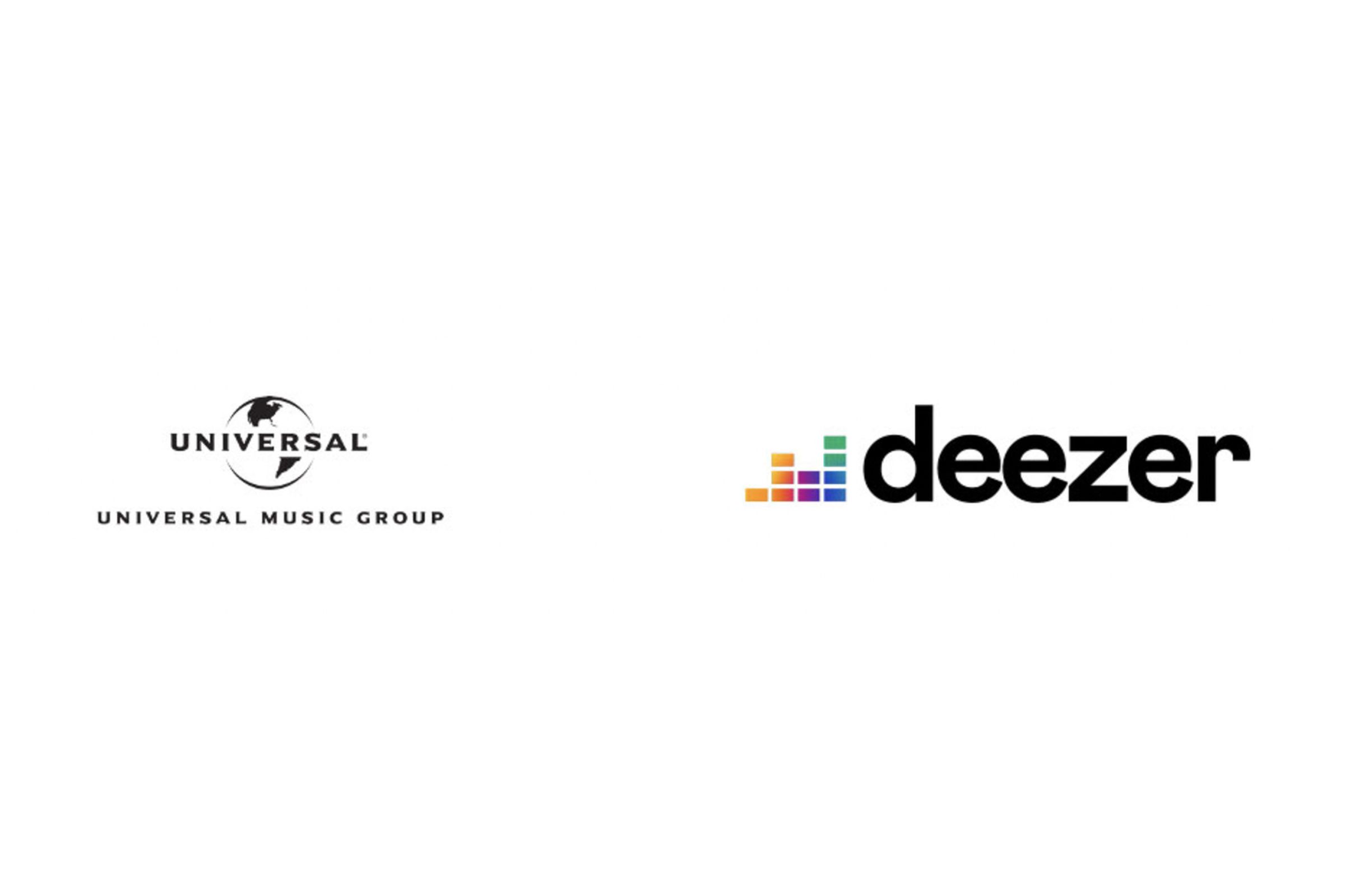 Universal Music Group and Deezer logos