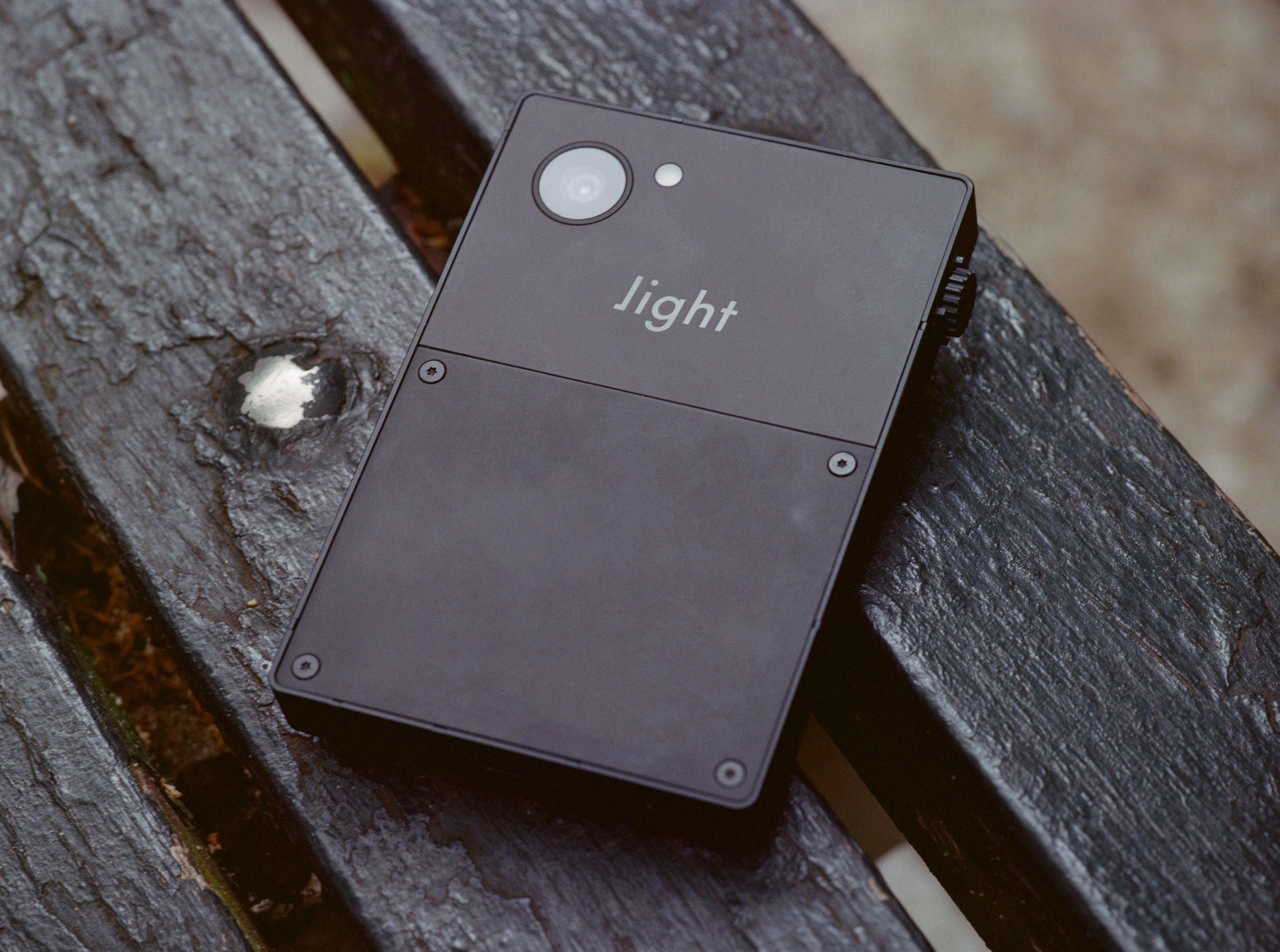 A photo of the rear of the Light Phone 3.