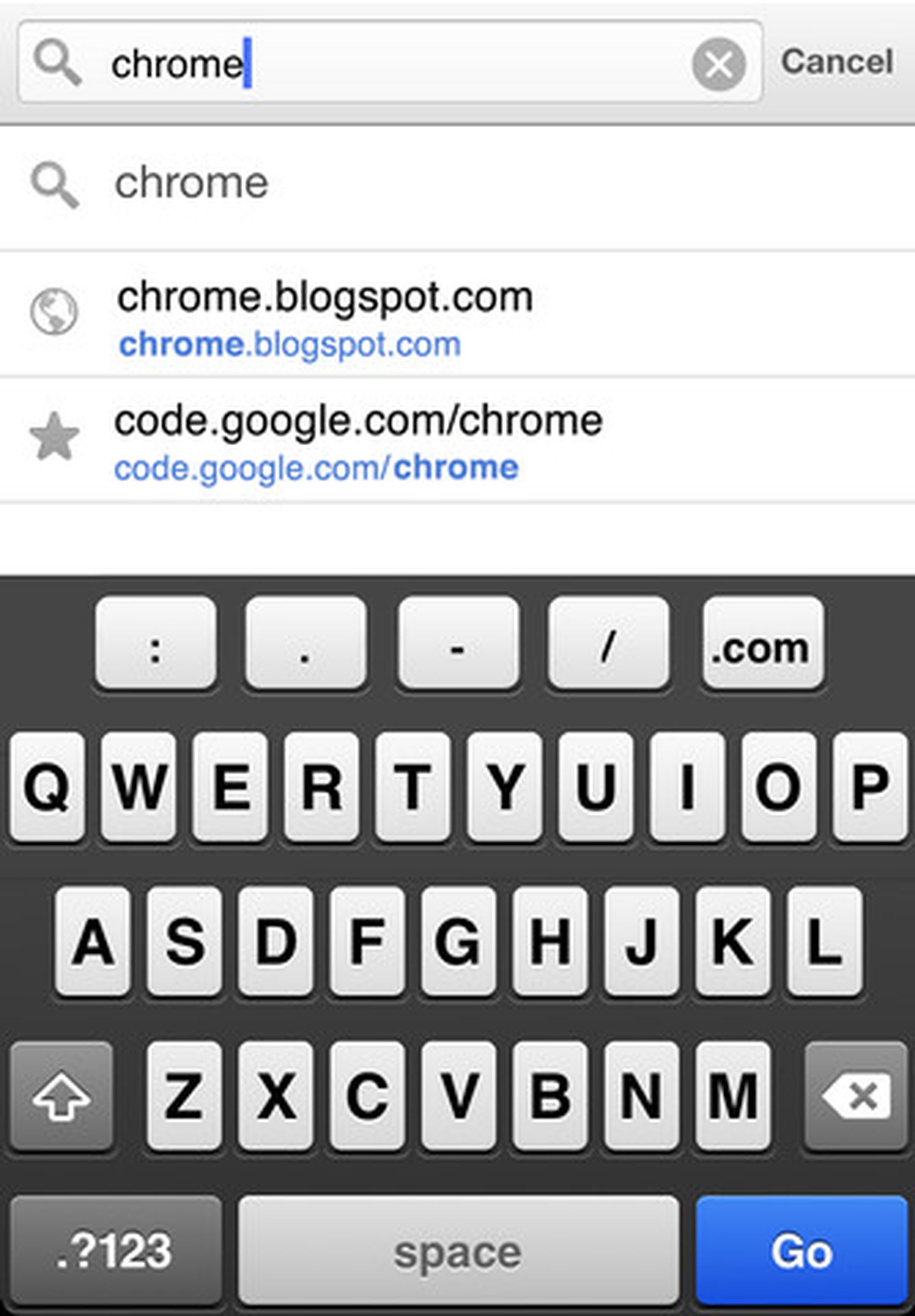 Google Chrome for iPhone and iPad photos