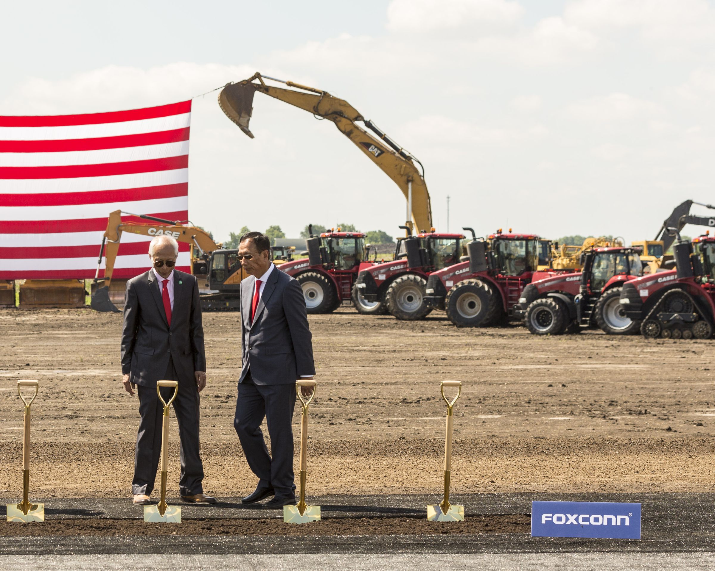 President Trump Attends Groundbreaking Of Foxconn Factory In Wisconsin