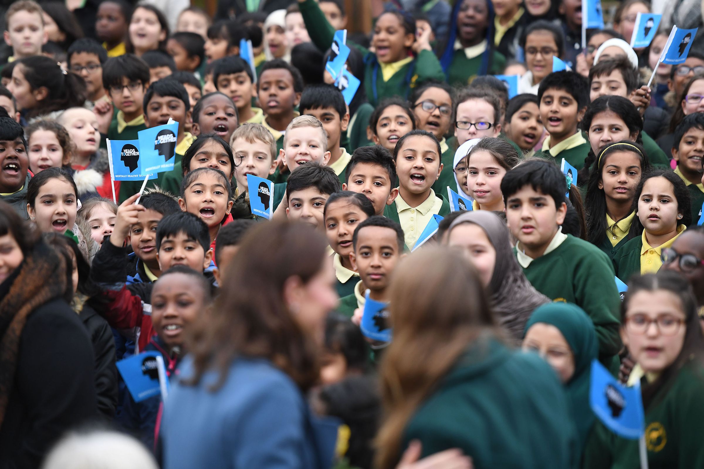 Duchess of Cambridge visits Roe Green Junior School