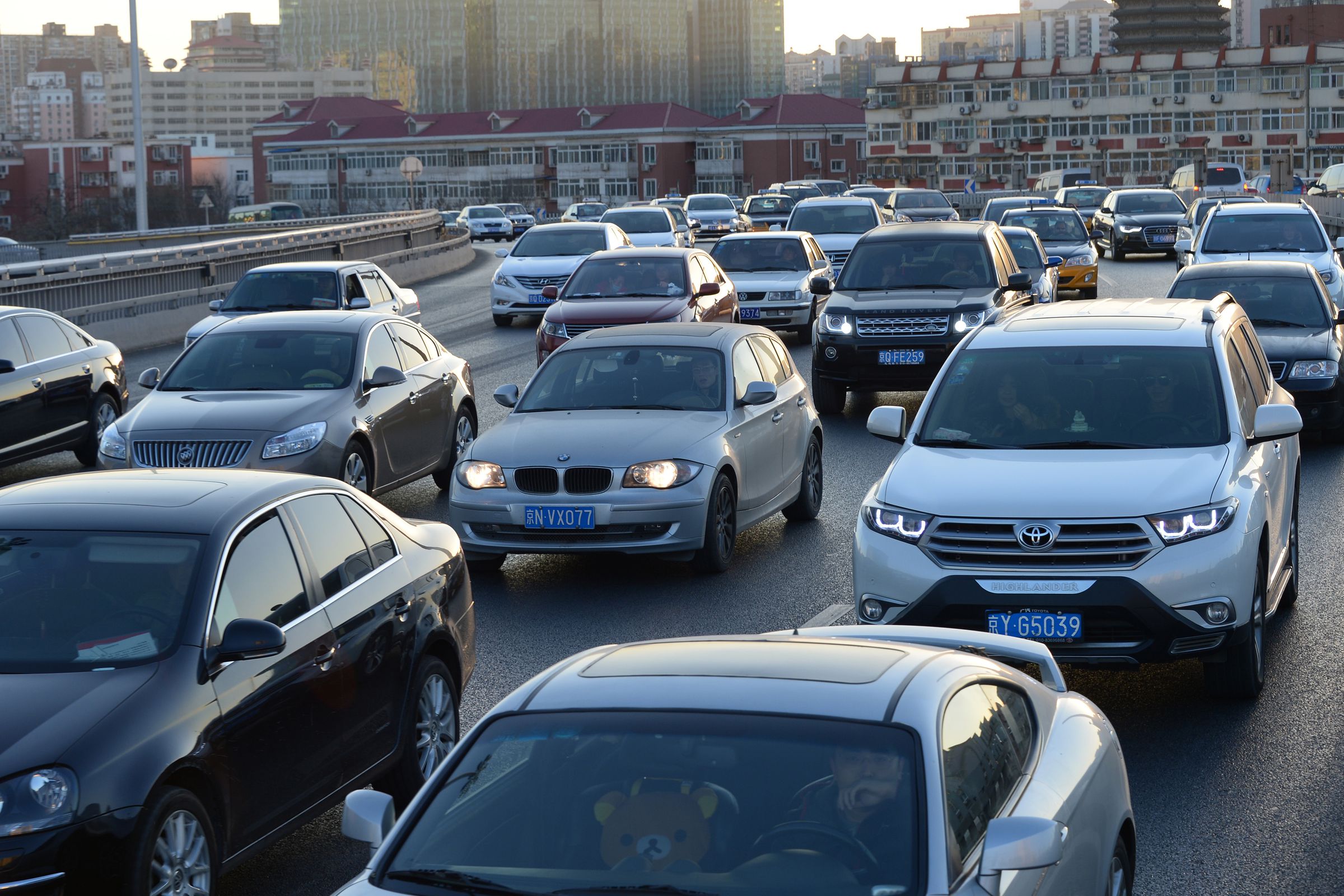 Beijing Encounters Traffic Jam On Christmas Eve