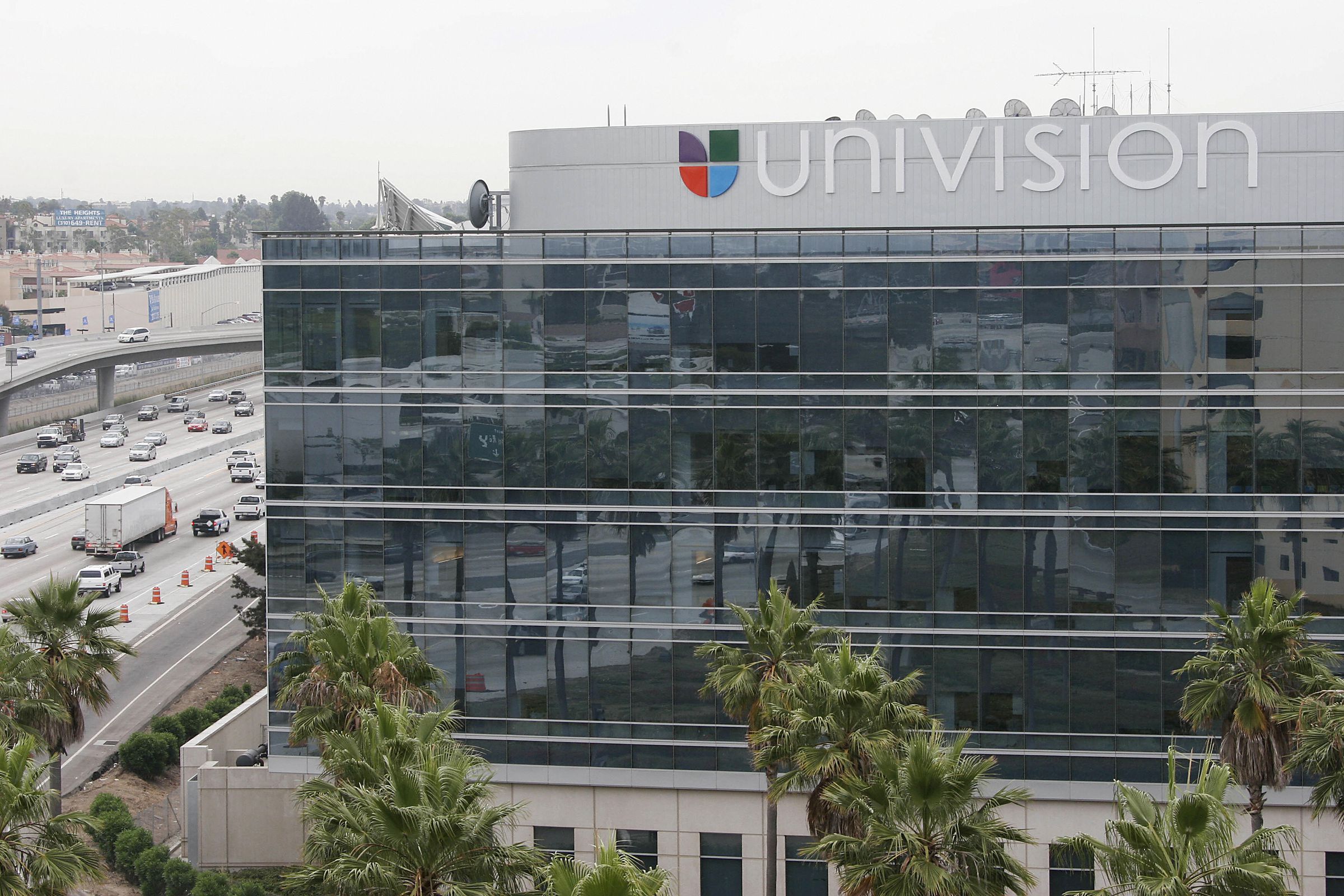 View of the Univision Building in Los An