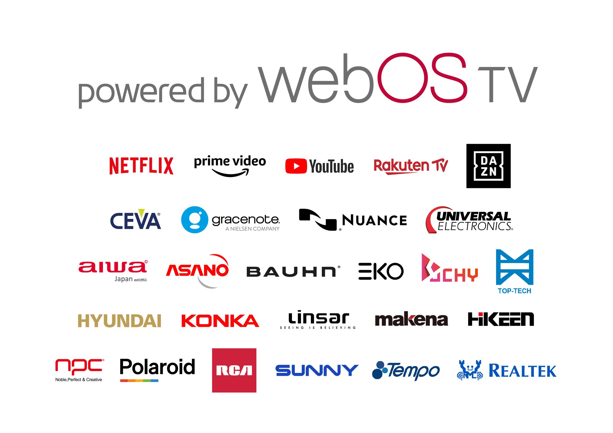 LG has already lined up a number of partners for “powered by webOS” TVs.