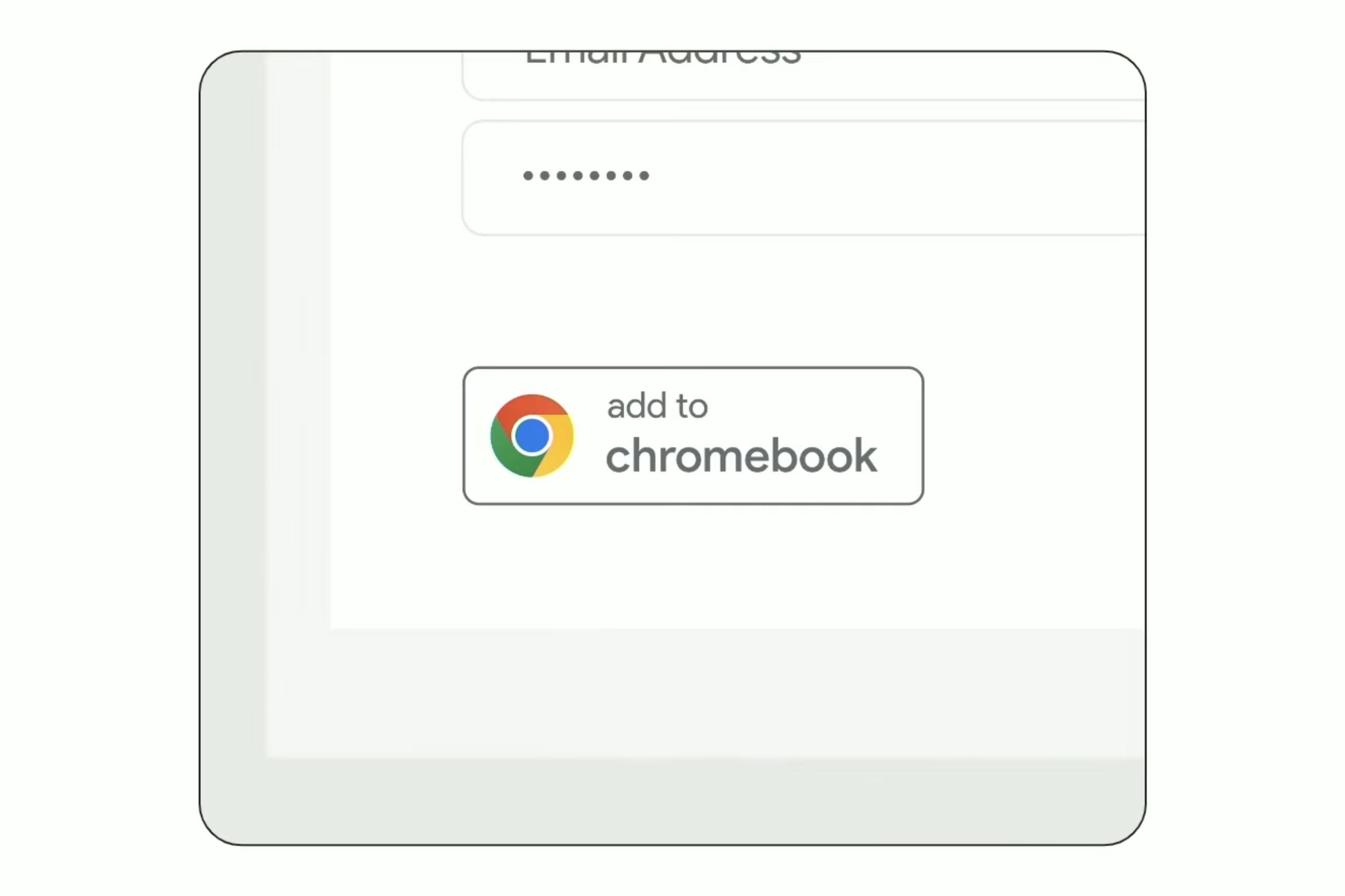 an add to Chromebook button on a site