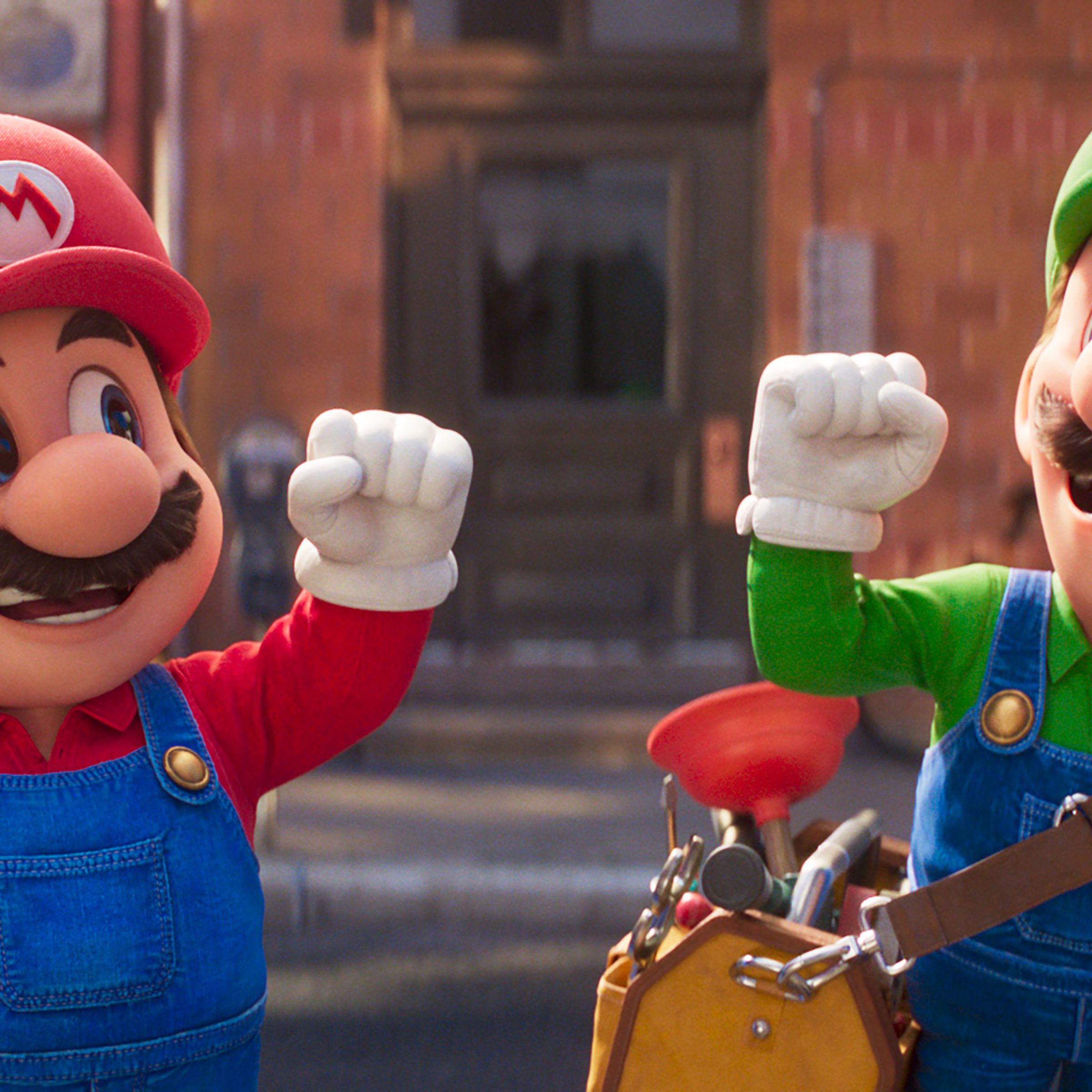 An image showing Mario and Luigi in The Super Mario Bros. Movie