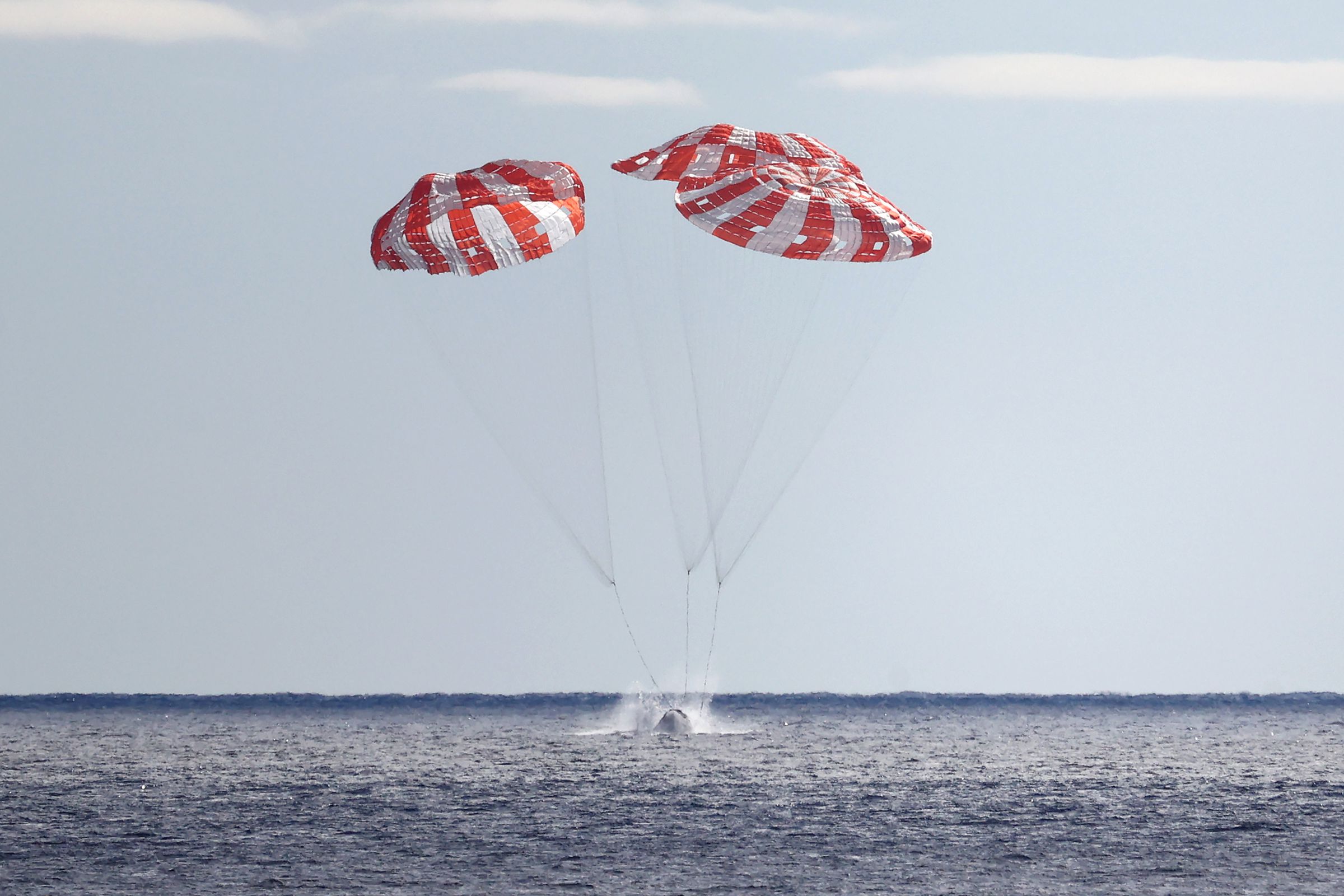 NASA’s Orion Capsule Splashes Down In The Pacific After Successful Uncrewed Artemis I Moon Mission