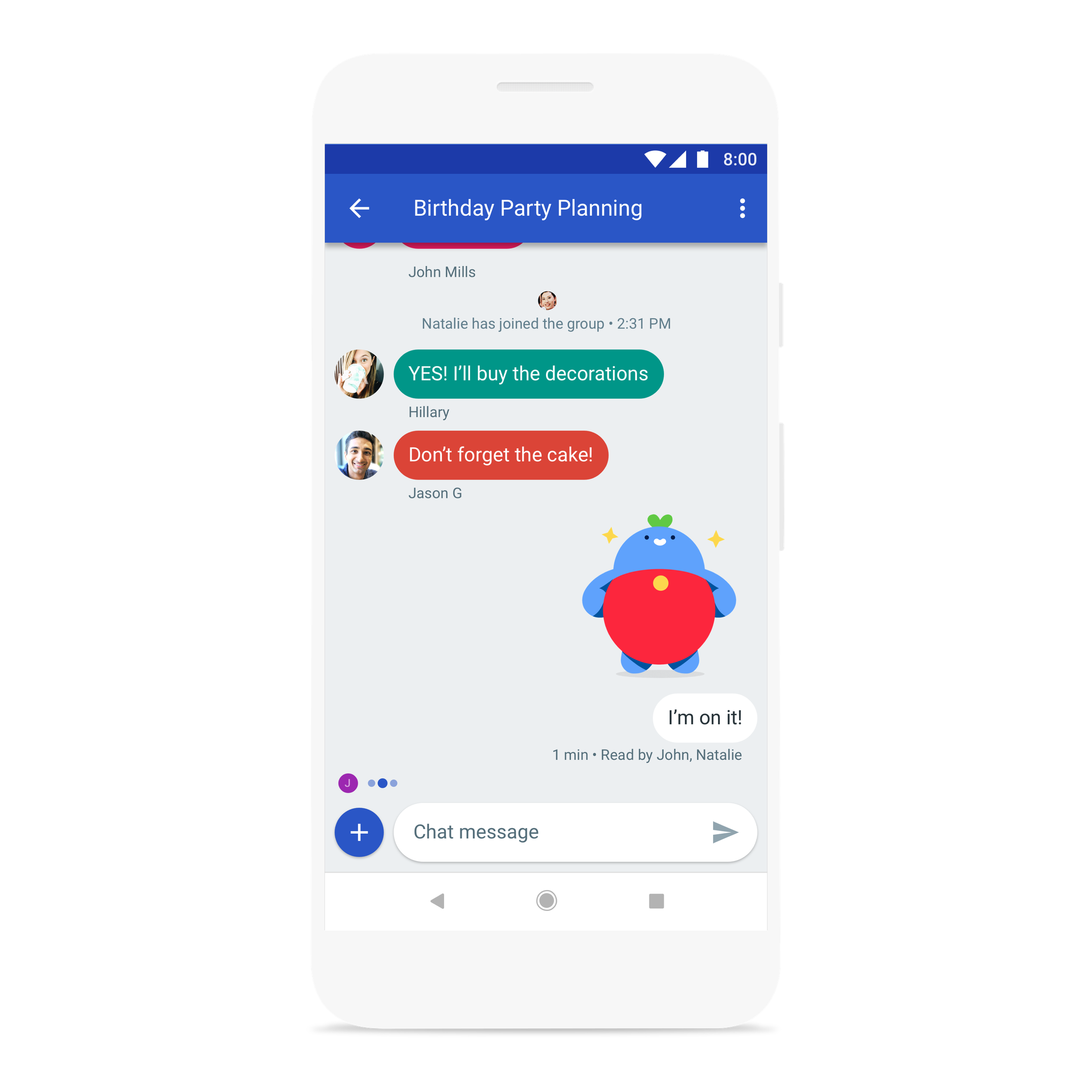 Android Messages Group Chat Preview.