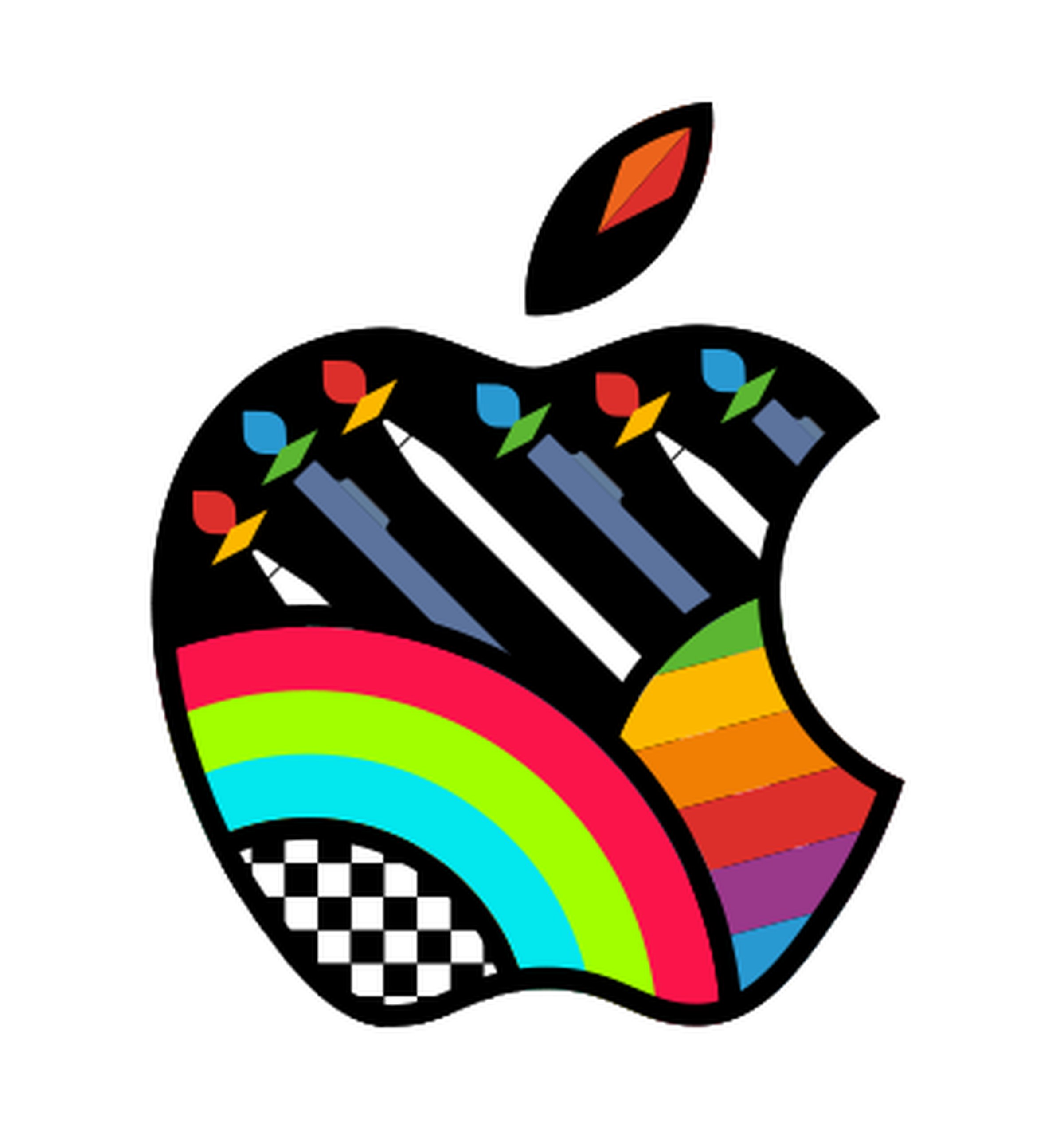 Apple’s logo for its new store in Mumbai.