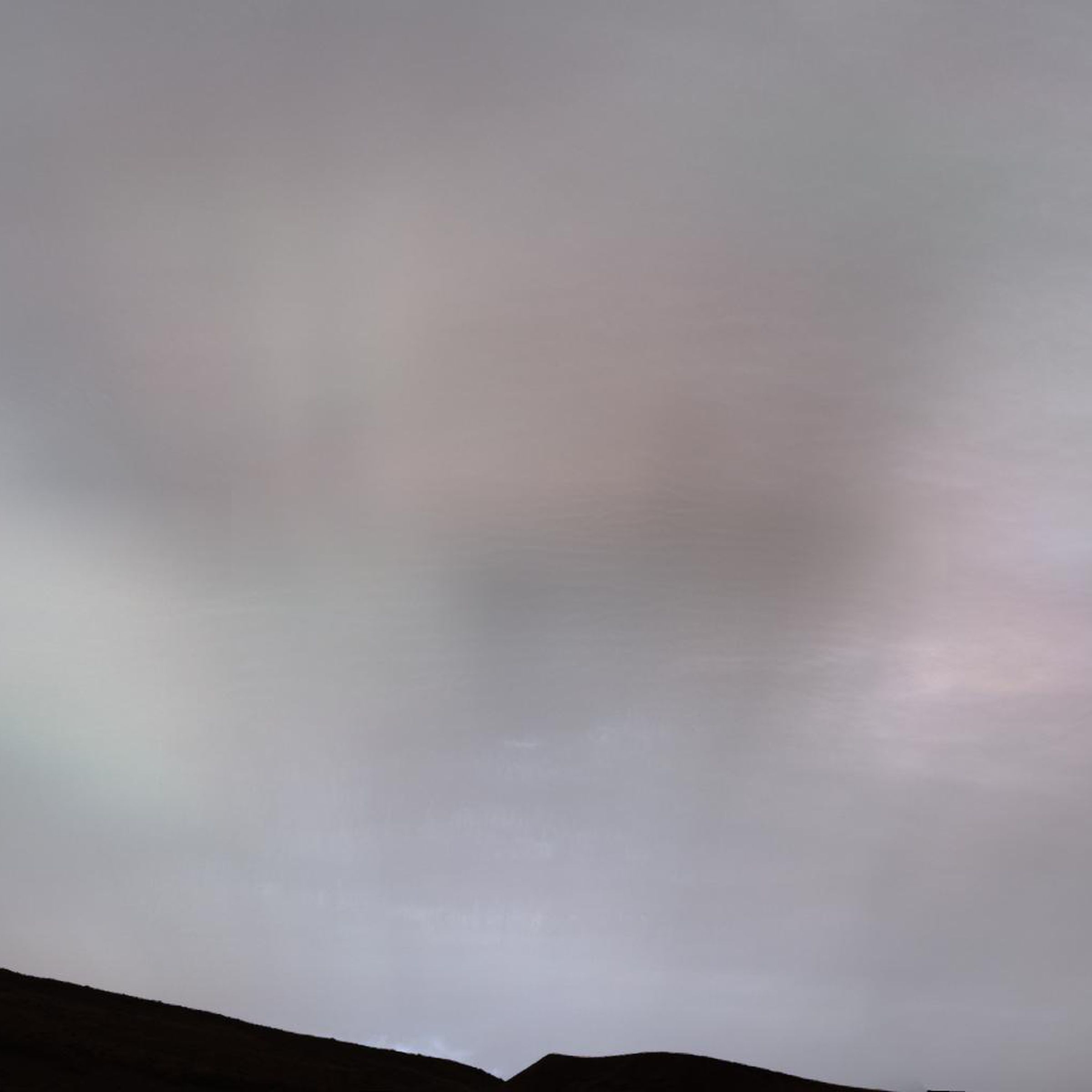 A sunset on Mars, as captured by the Curiosity rover