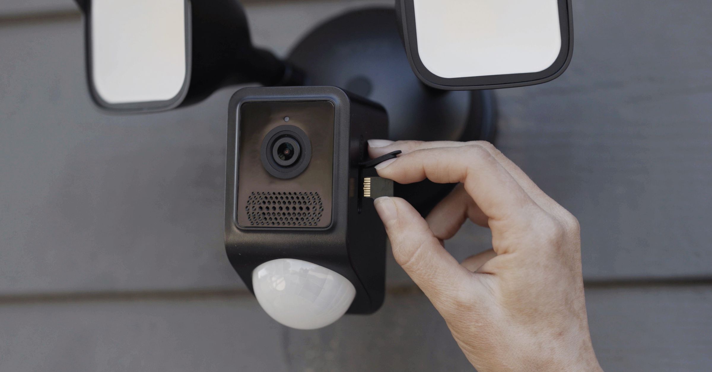 A local storage option on the Wyze Cam Floodlight V2 means you can circumnavigate Wyze’s cloud.