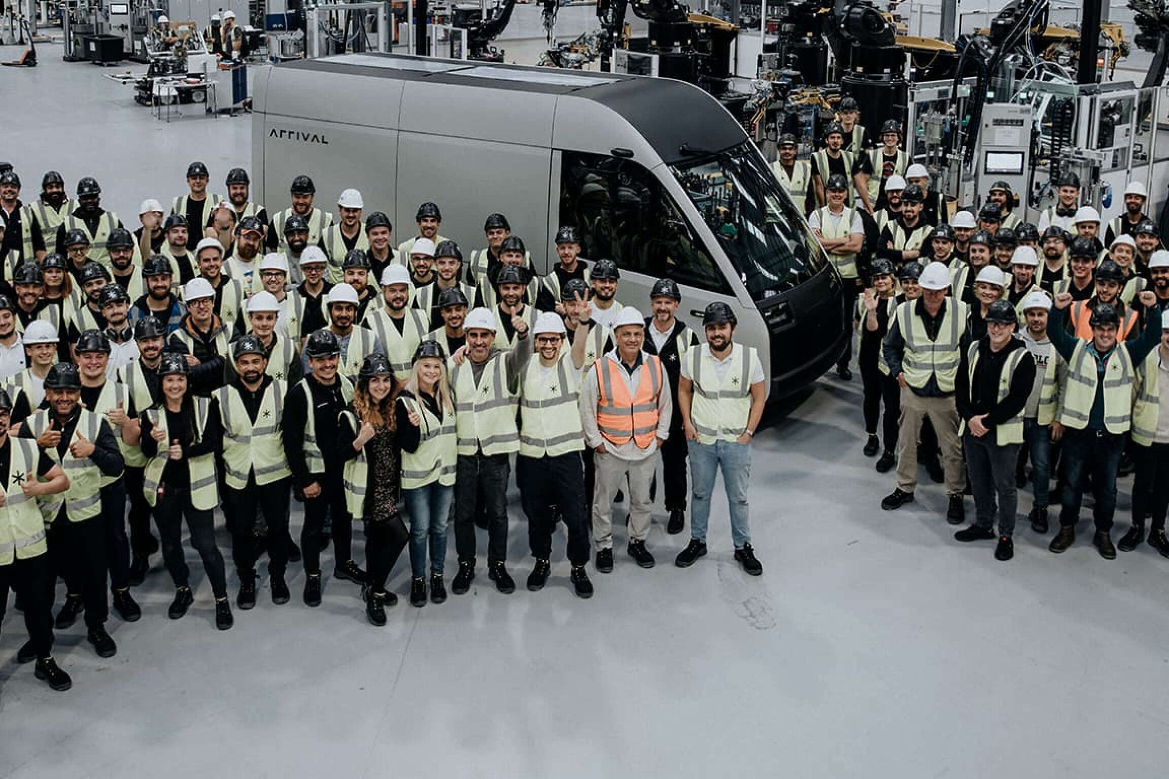 EV startup Arrival employees in its factory