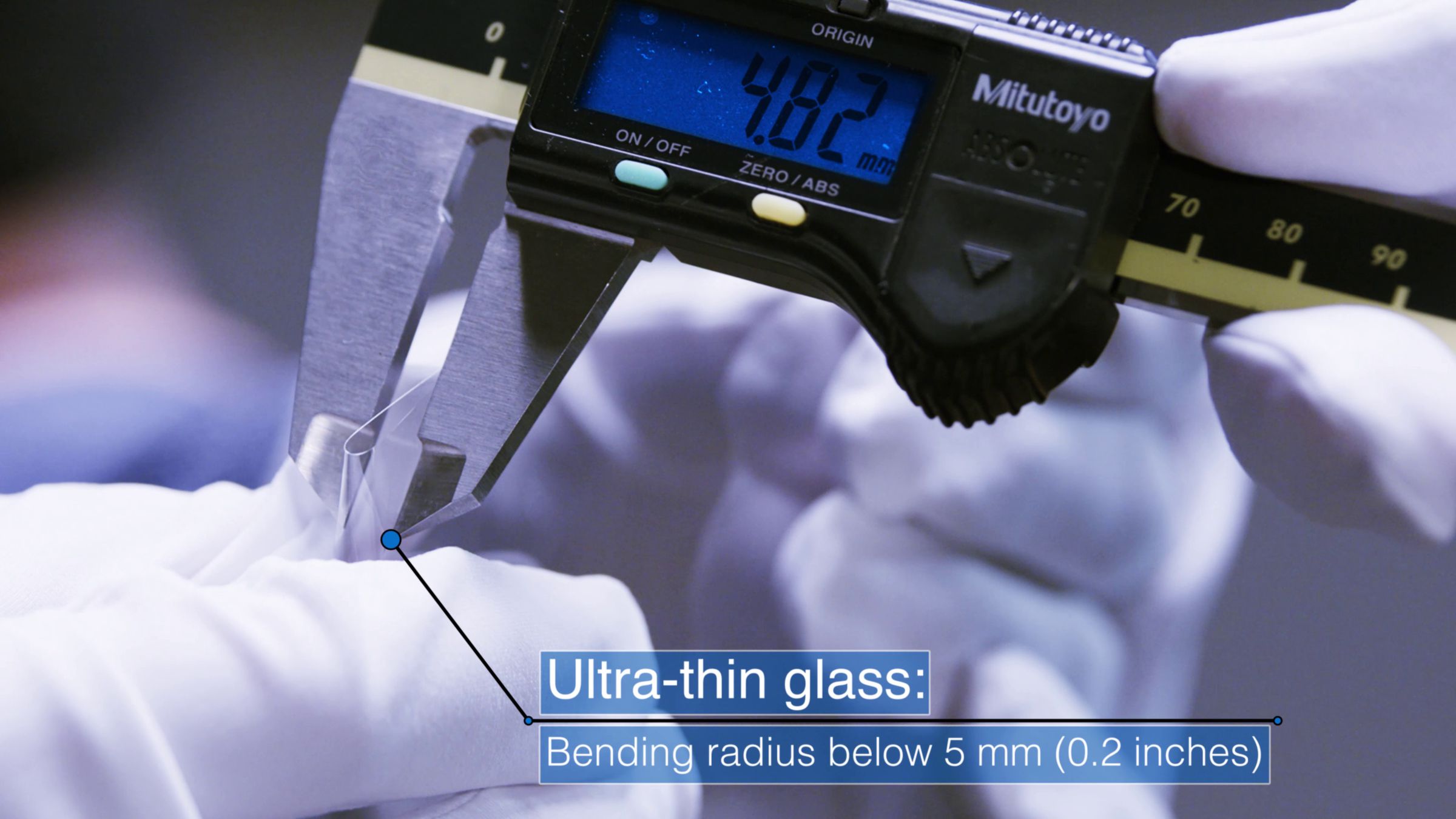 Schott’s latest ultra-thin glass.