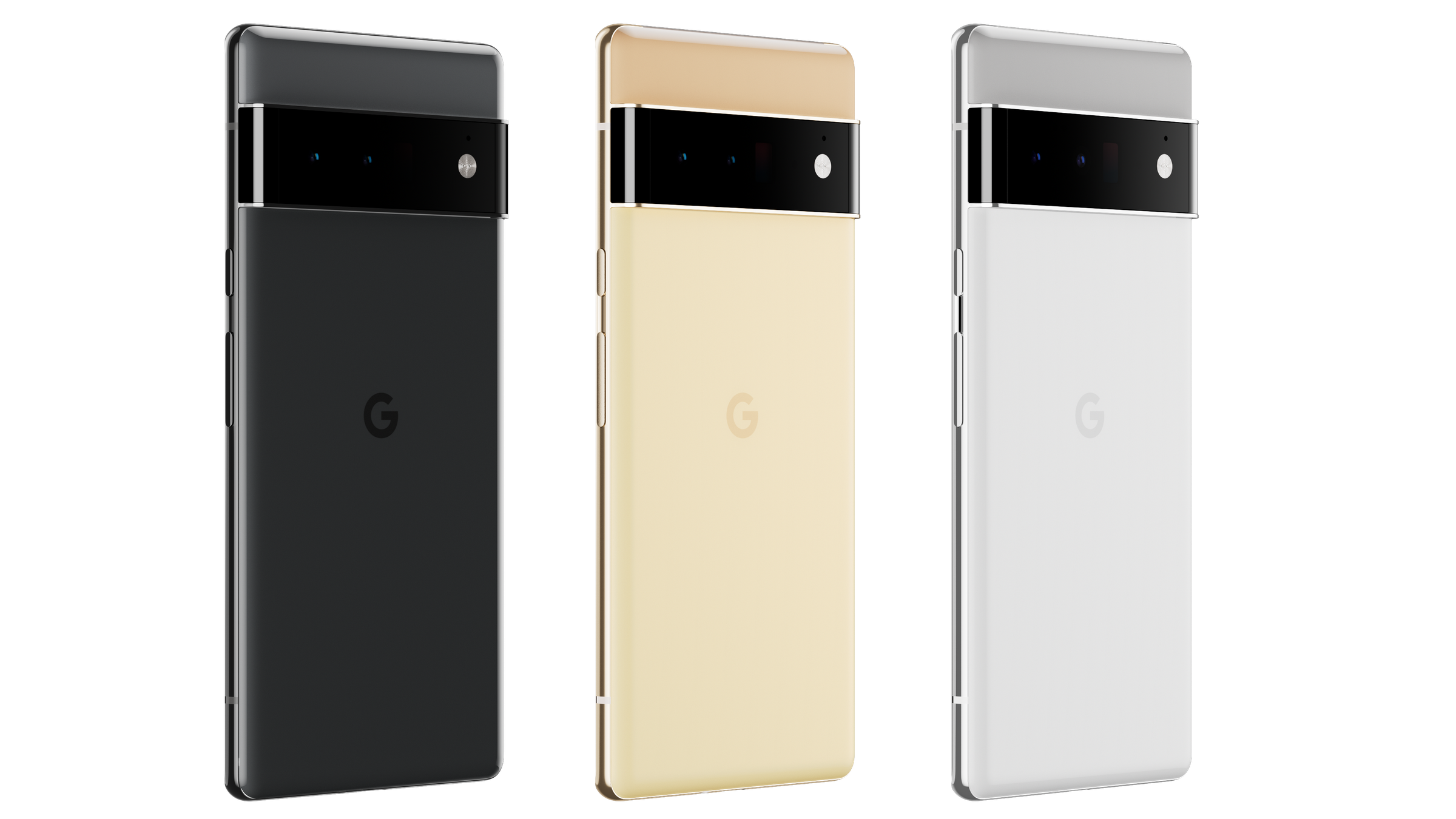 The Pixel 6 Pro comes in three staid color options.