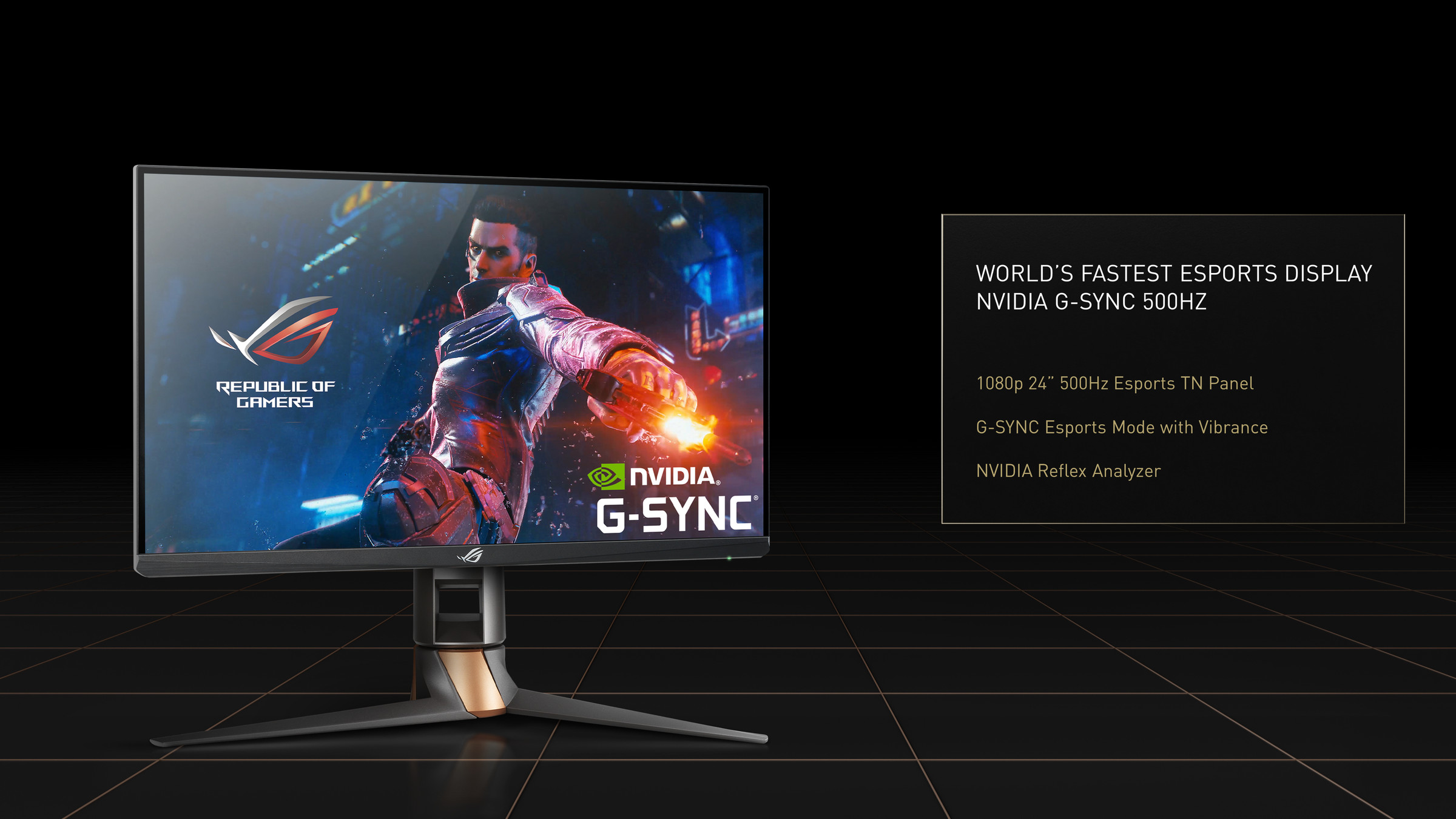 Asus’ new 500Hz monitor uses a new esports TN panel.