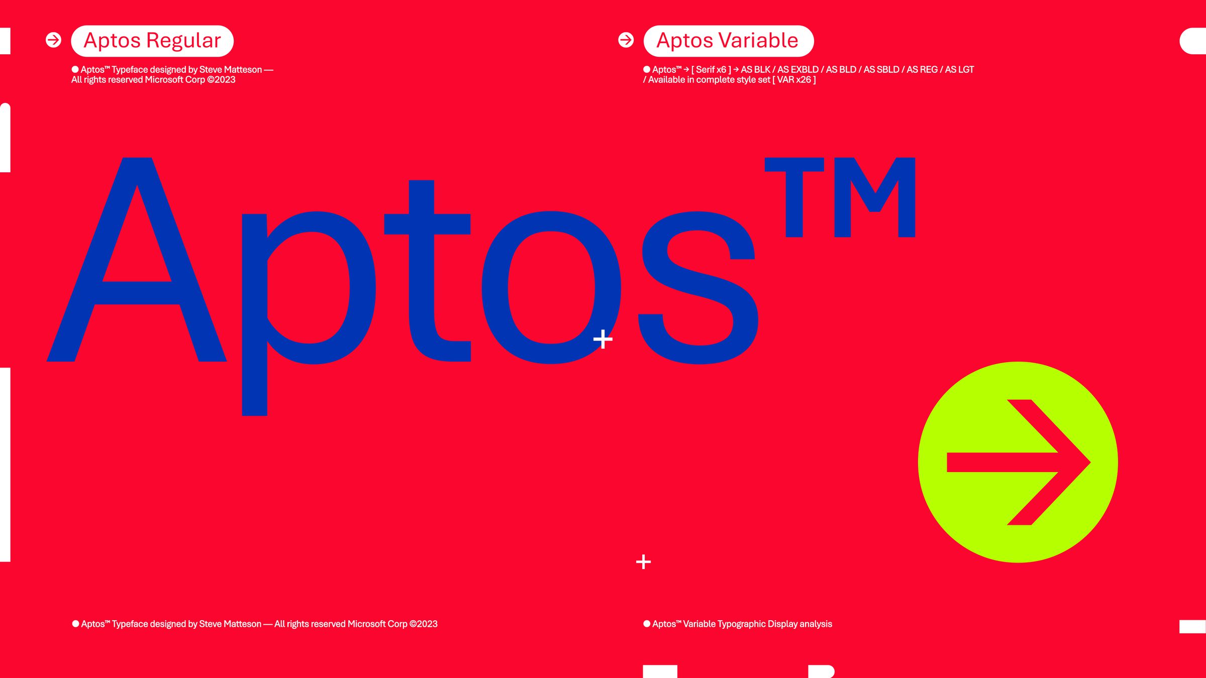 Illustration of Microsoft’s Aptos font