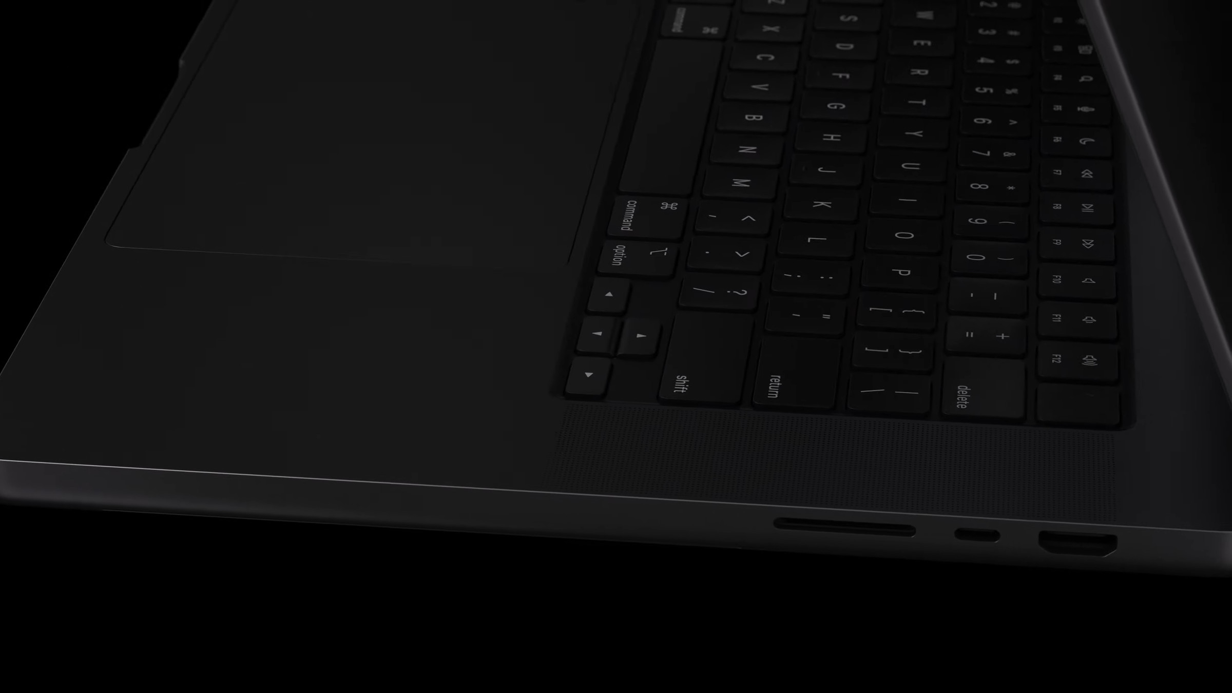 Apple’s MacBook Pro in Space Black.