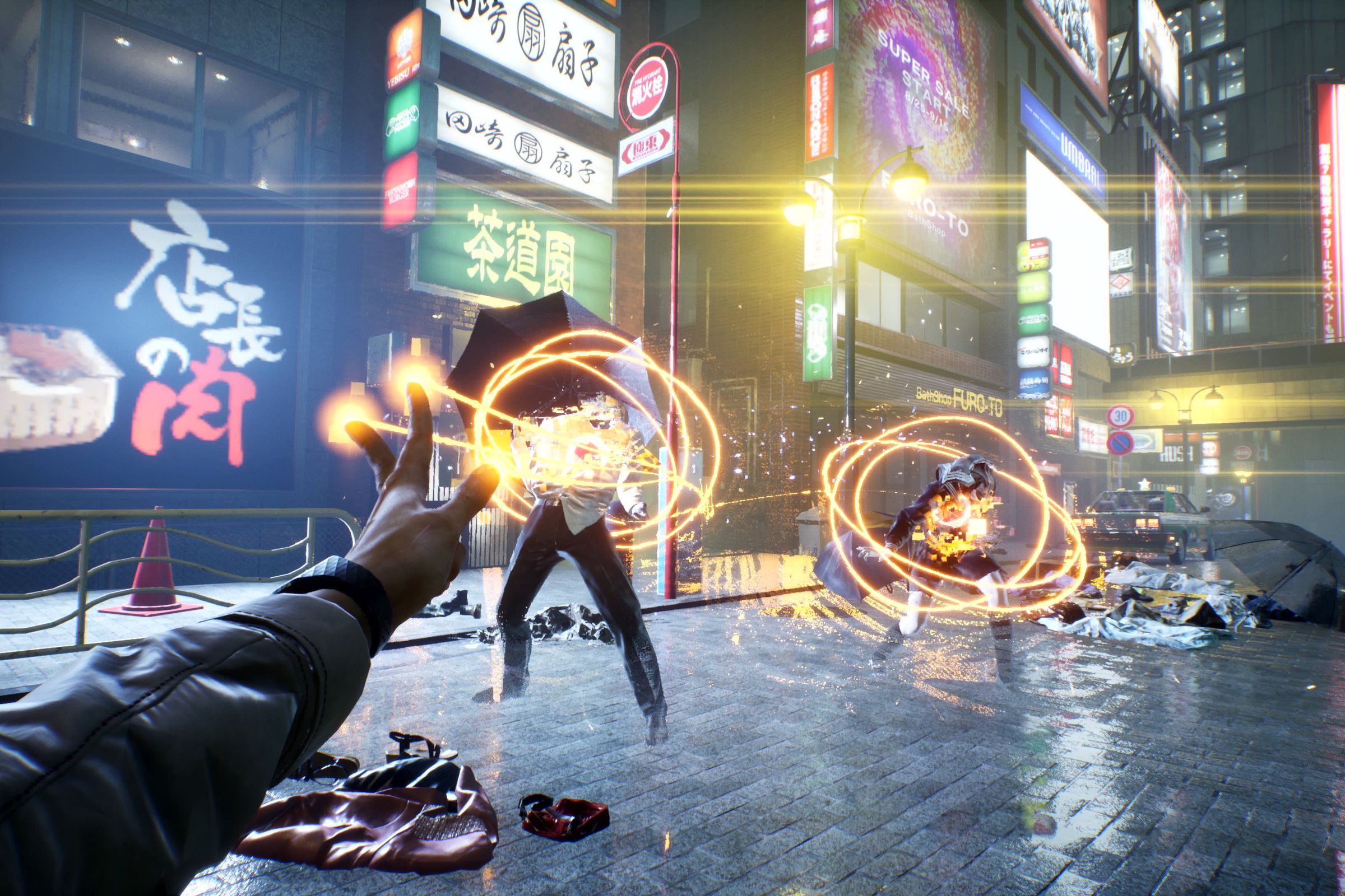 Ghostwire: Tokyo screenshot showing the game’s magic system