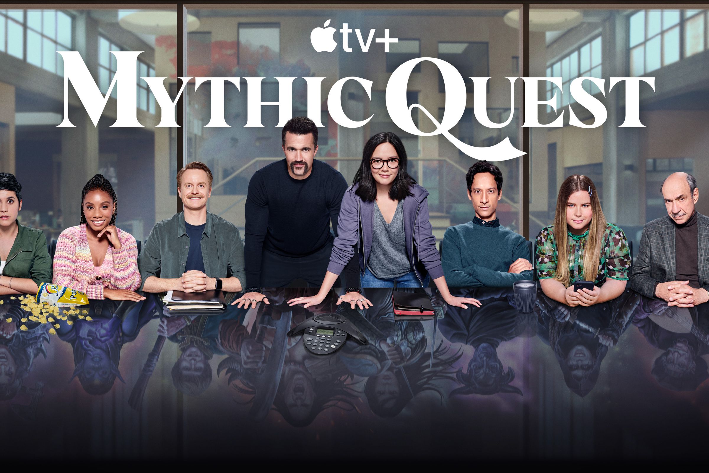 The cast of Mythic Quest.